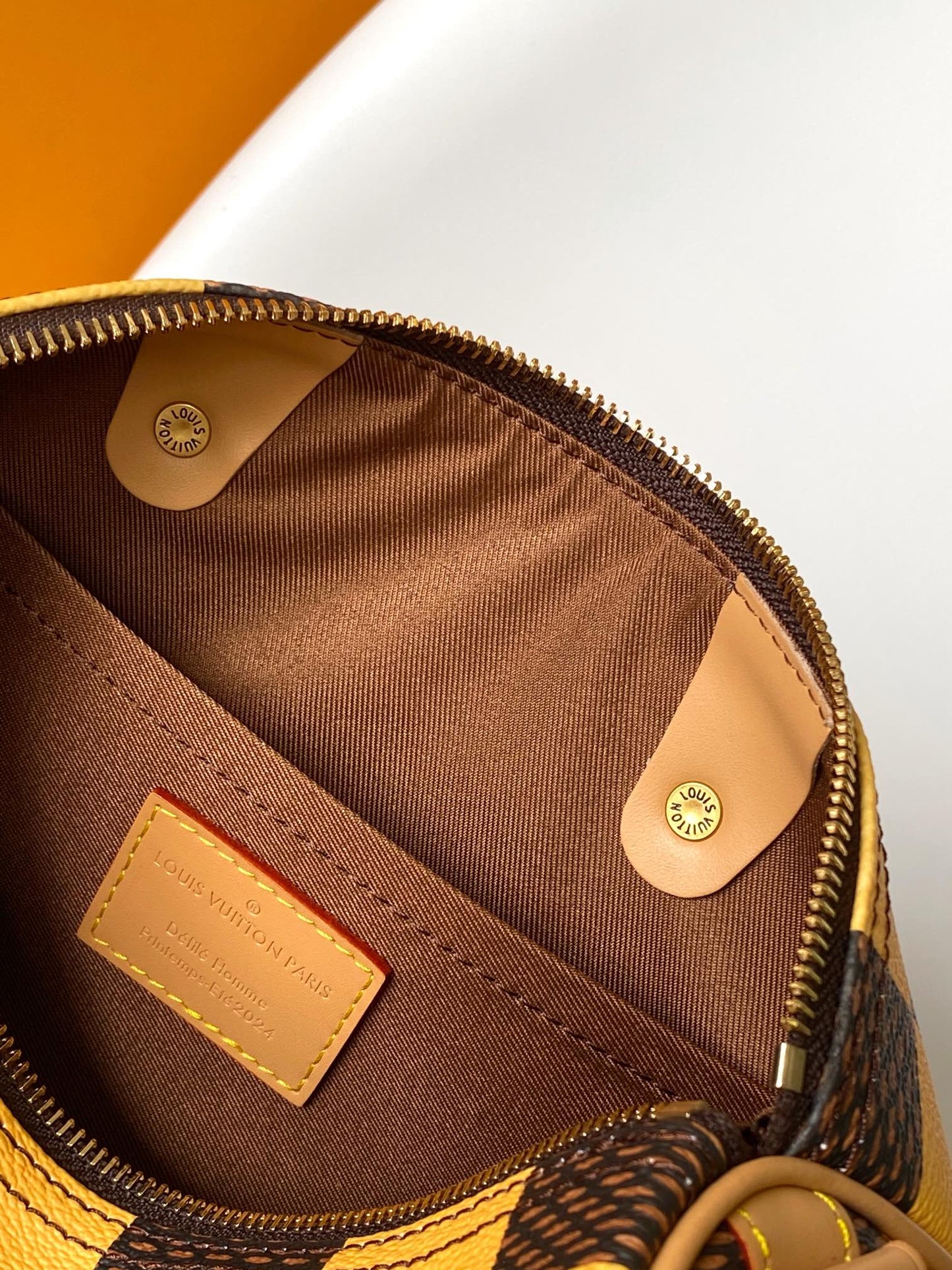 Louis Vuitton Speedy Bandoulière 25 Damier Heritage Yellow/Brown Handbag