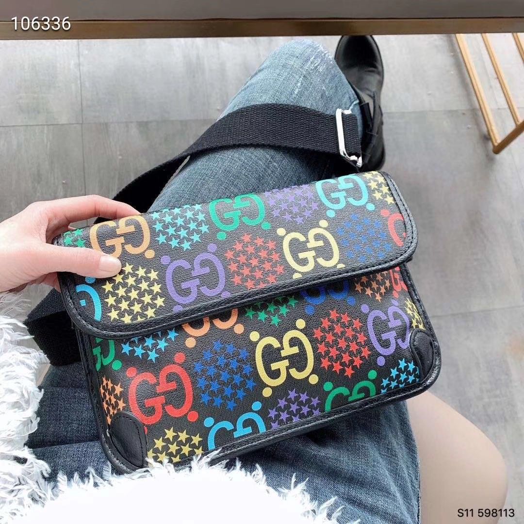 Gucci Psychedelic GG Supreme Belt Bag - Multi-Color Monogram Waist Bag