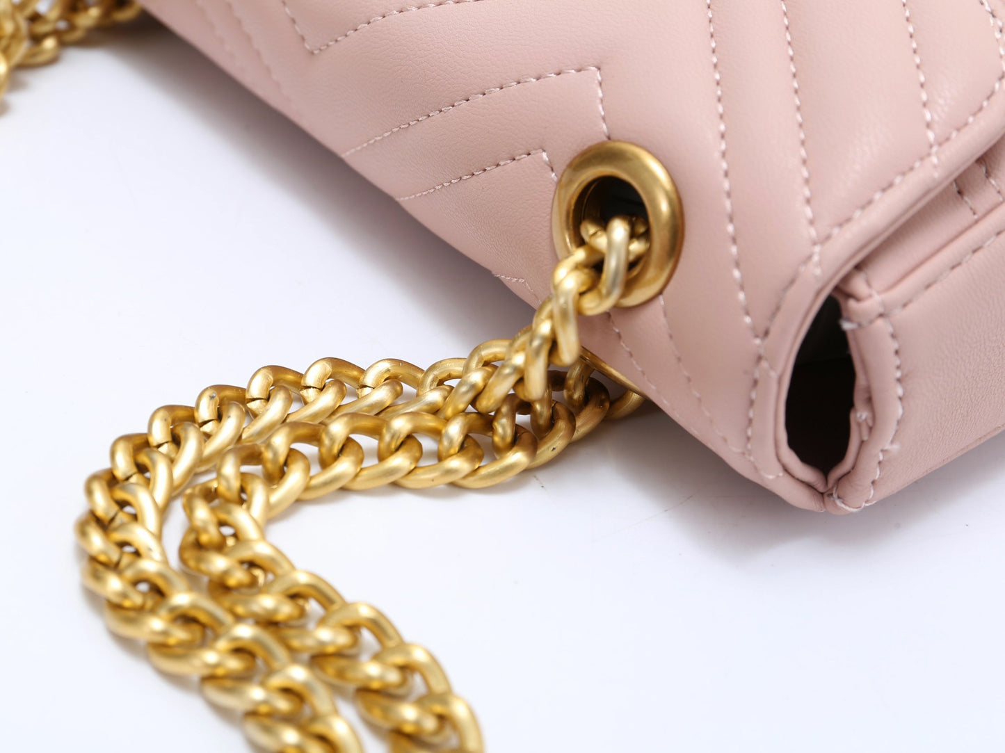 Gucci GG Marmont Small Matelassé Shoulder Bag - Dusty Pink