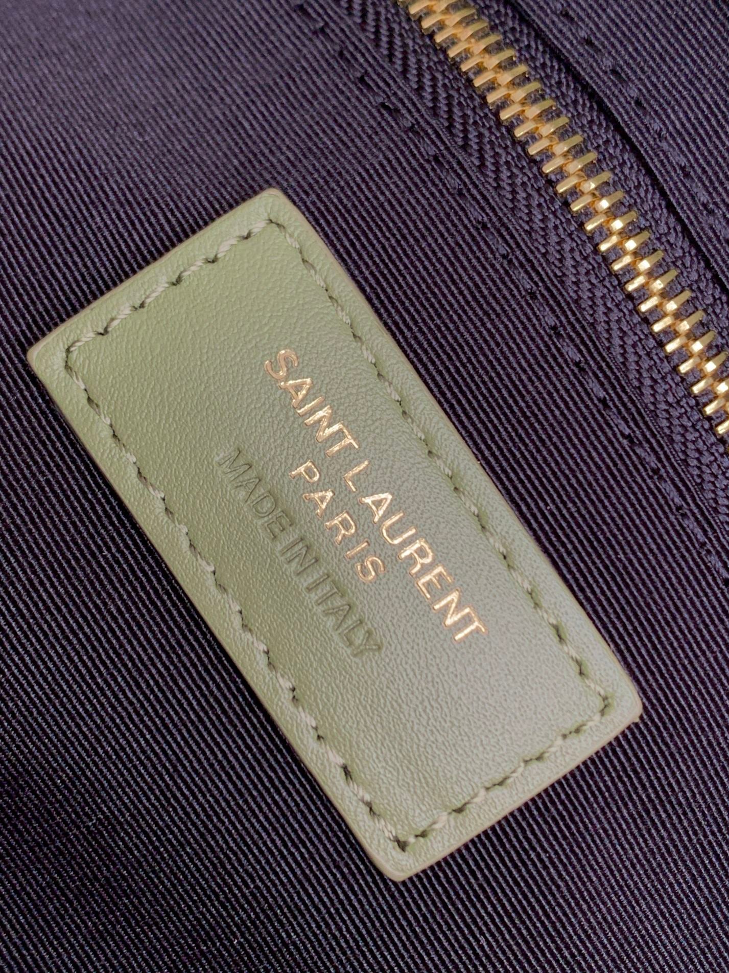 Saint Laurent Loulou Small Chain Bag in Quilted Leather - Mint Green