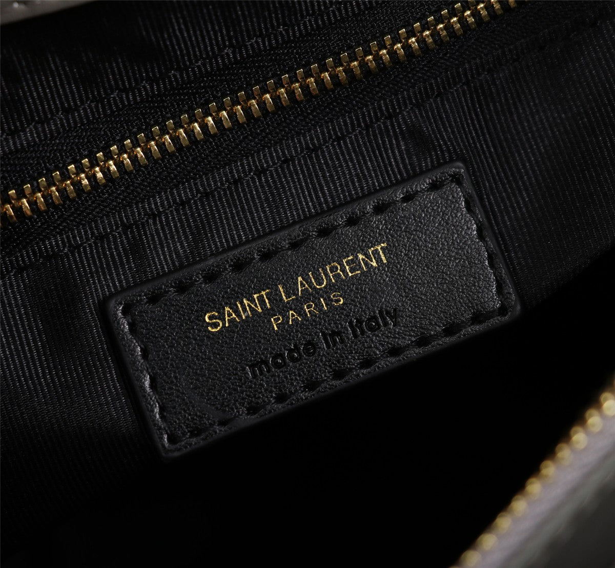 Saint Laurent Loulou Medium Chain Bag in Matelassé Leather - Grey