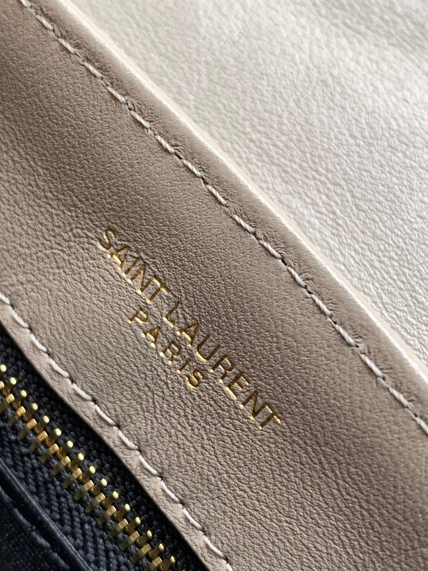Saint Laurent Toy Loulou Matelassé Leather Crossbody Bag - Taupe
