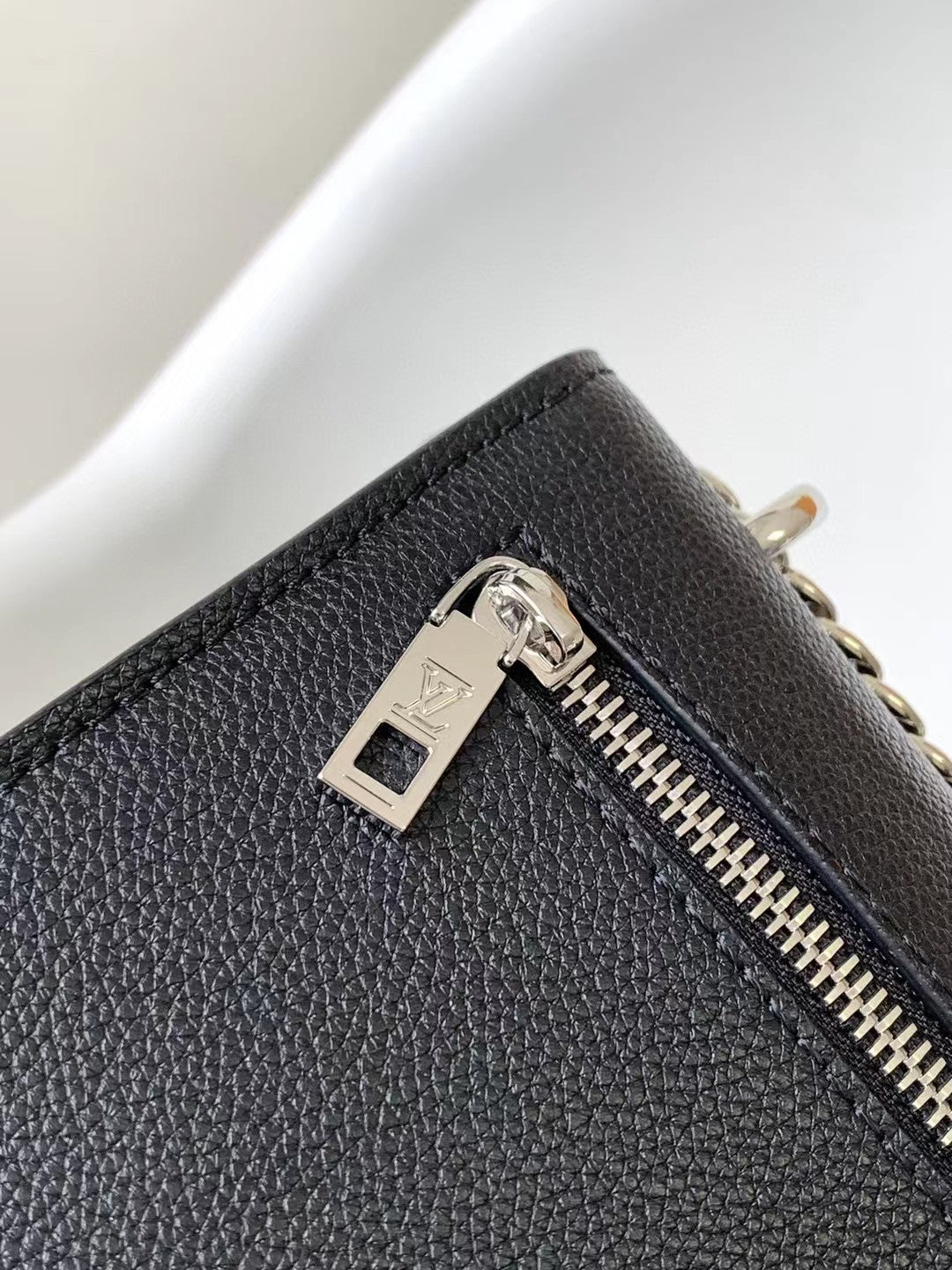 Louis Vuitton Mylockme Chain Bag - Black Grained Calfskin Leather