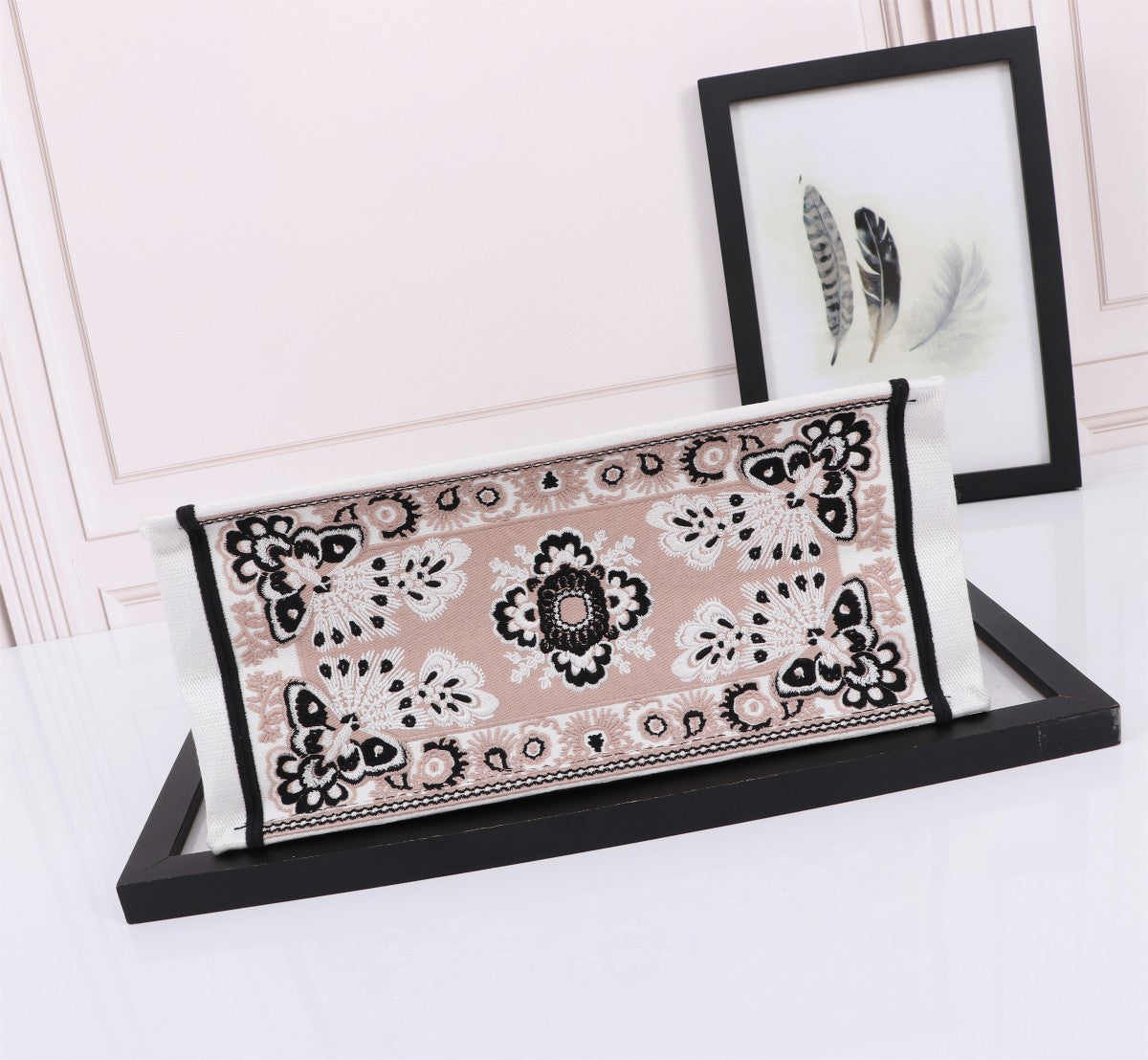 Christian Dior Medium Book Tote - Butterfly Around the World Embroidery