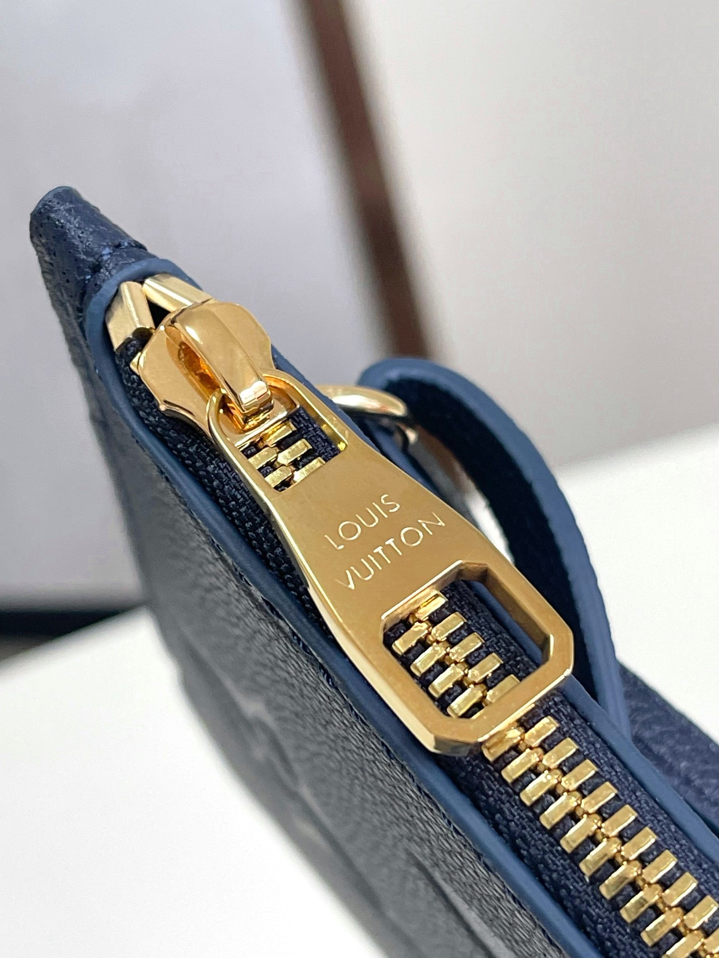 Louis Vuitton Neverfull MM Monogram Empreinte Leather Tote Bag - Marine Navy