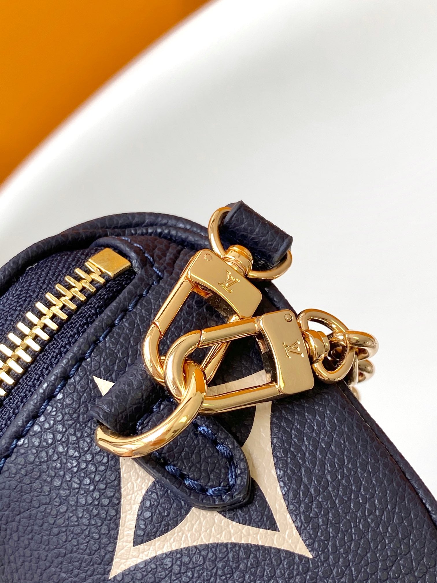 Louis Vuitton High Rise Bumbag Monogram Empreinte Navy Nacre