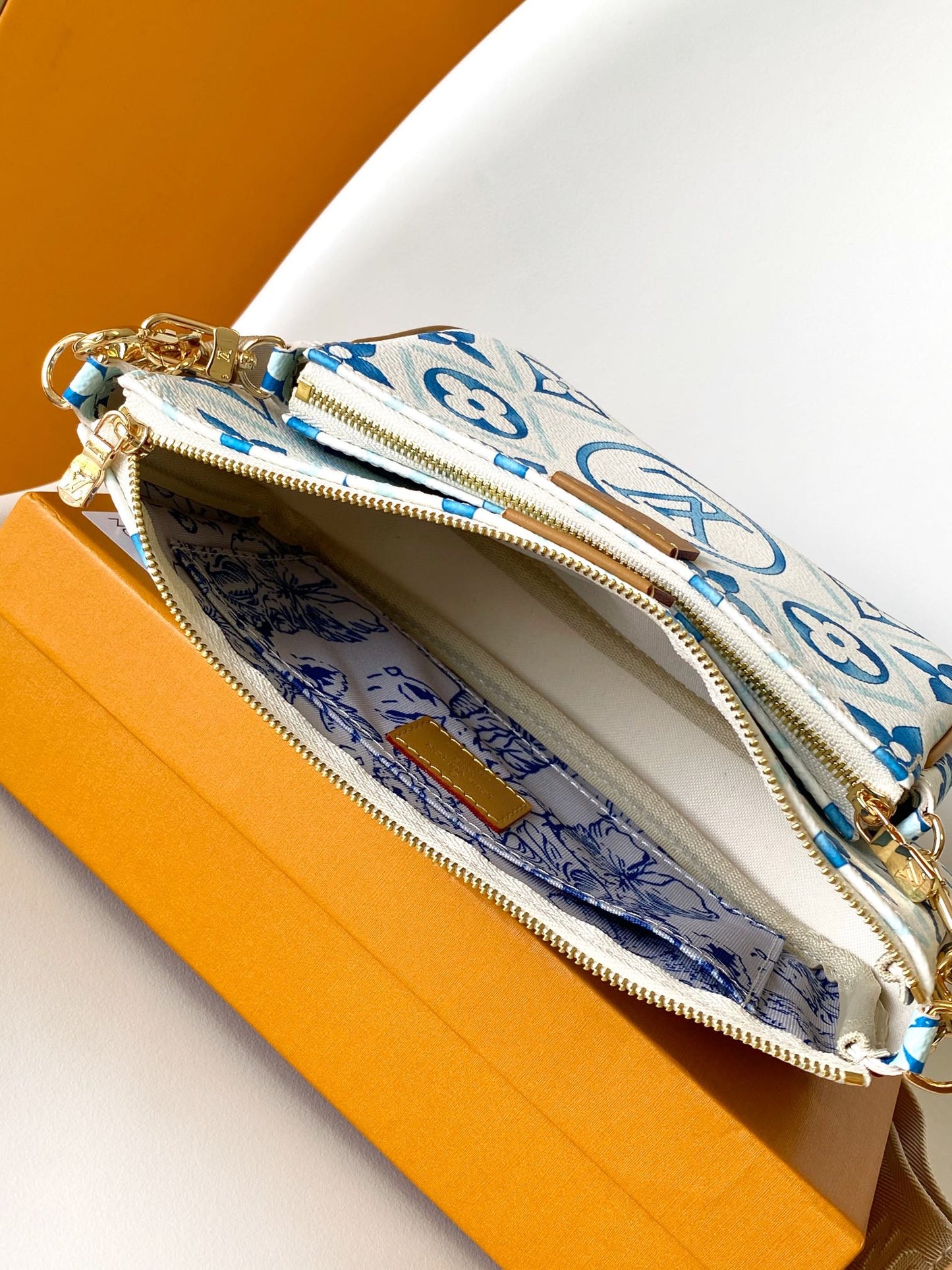Louis Vuitton By The Pool Multi Pochette Accessoires - Blue Watercolor Monogram Canvas Bag