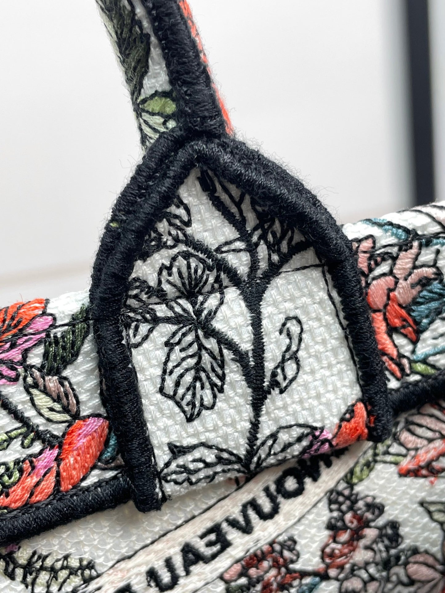 Christian Dior Book Tote Bag - Multicolor Toile de Jouy Embroidered Canvas