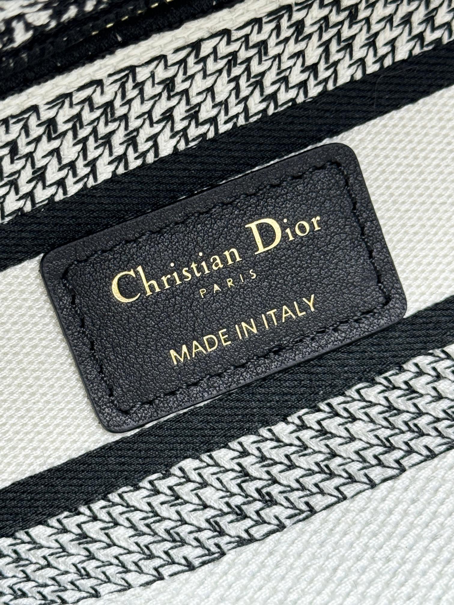 Christian Dior Lady D-Lite Bag - Toile de Jouy Reverse Embroidery - White and Black