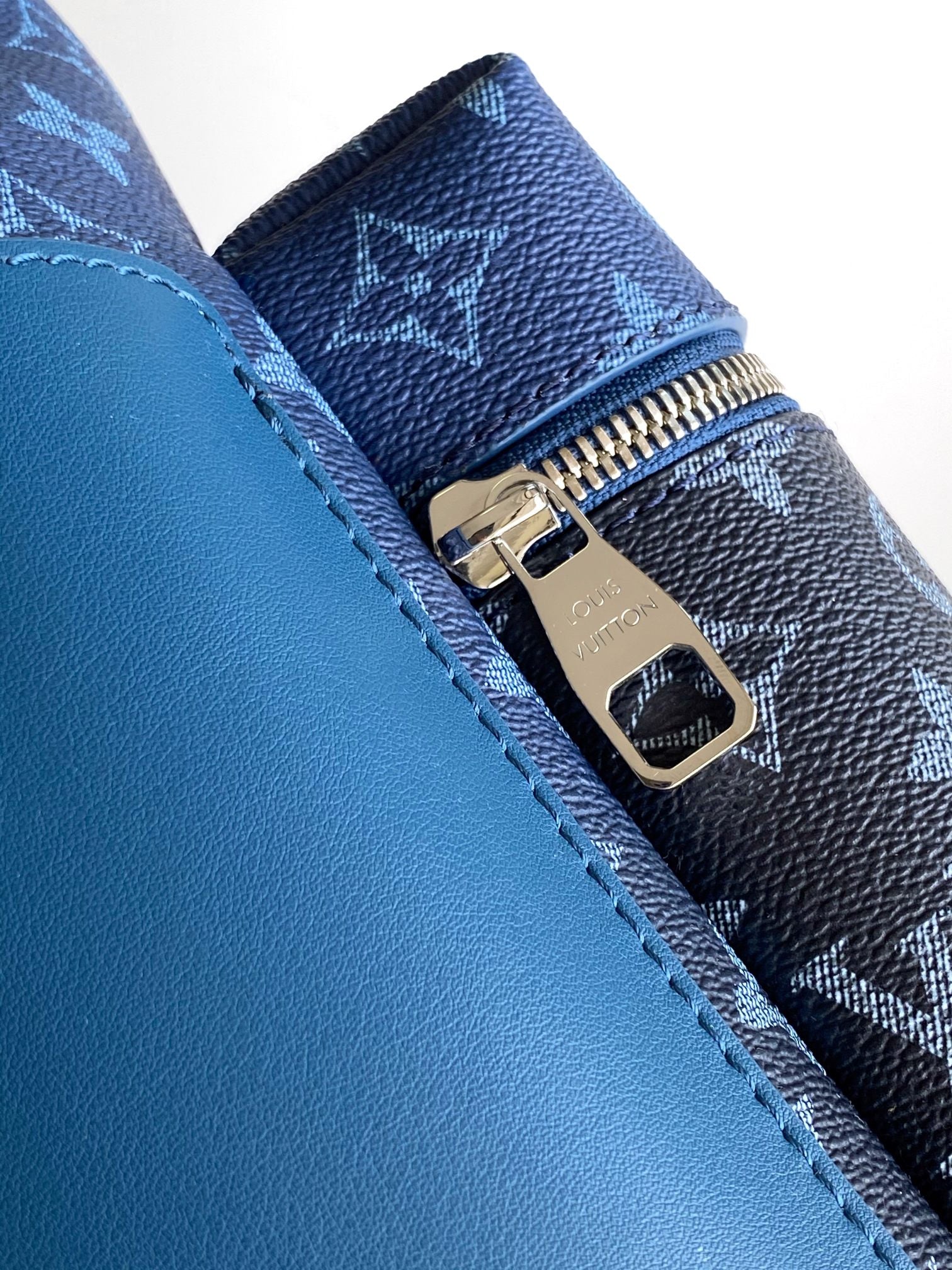 Louis Vuitton Discovery Backpack PM Monogram Shadow Leather Blue