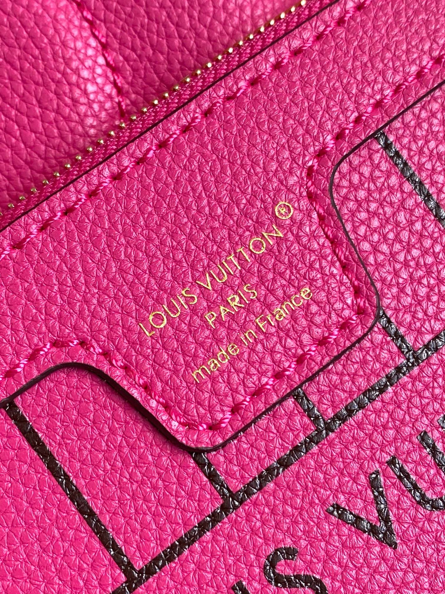 Louis Vuitton Lock It BB Handbag Fuchsia Pink Monogram Leather Tote Bag