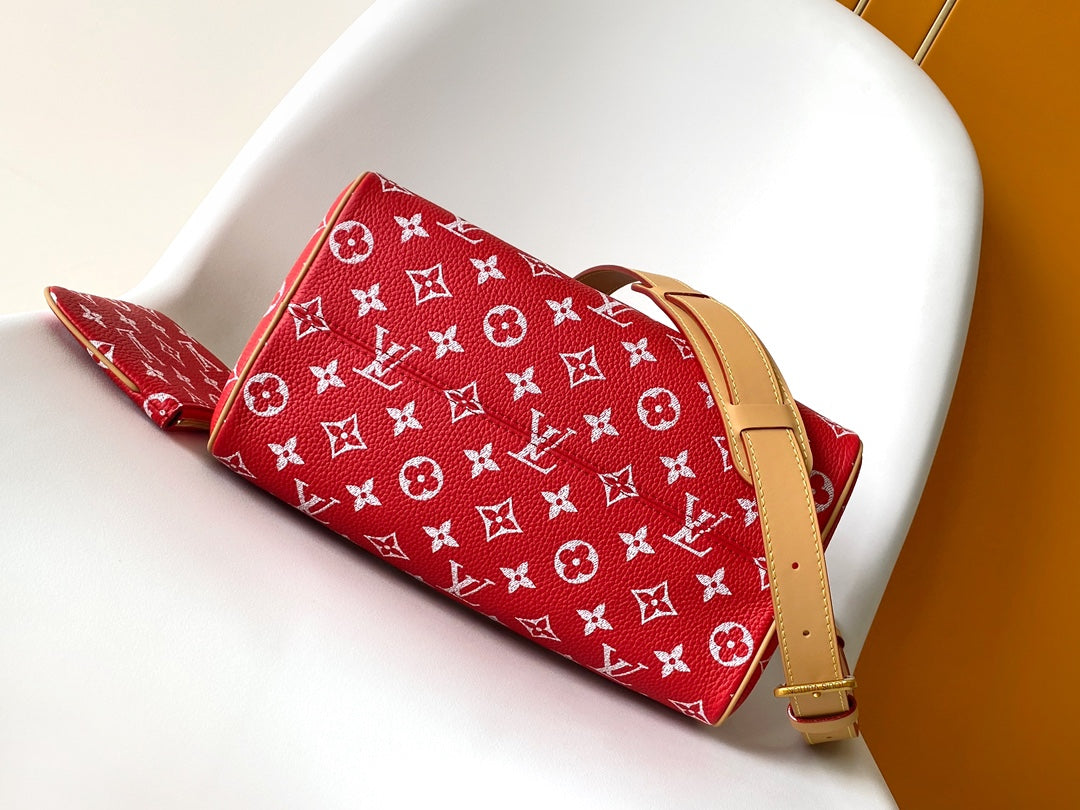 Louis Vuitton Speedy P9 Bandoulière 25 Monogram Red