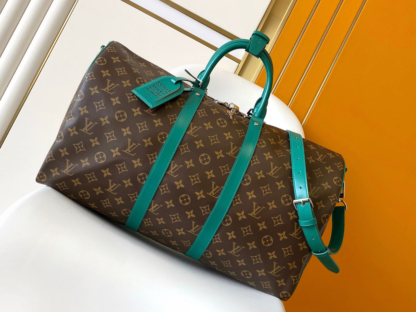 Louis Vuitton Keepall Bandoulière 50 Monogram Canvas - Brown/Green