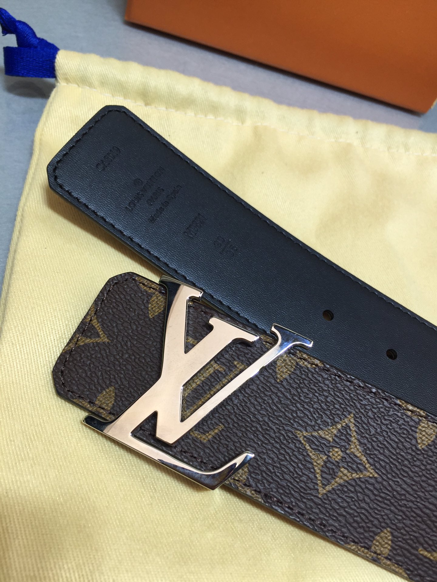 Louis Vuitton LV Initiales 40mm Belt Monogram Canvas with Silver Hardware