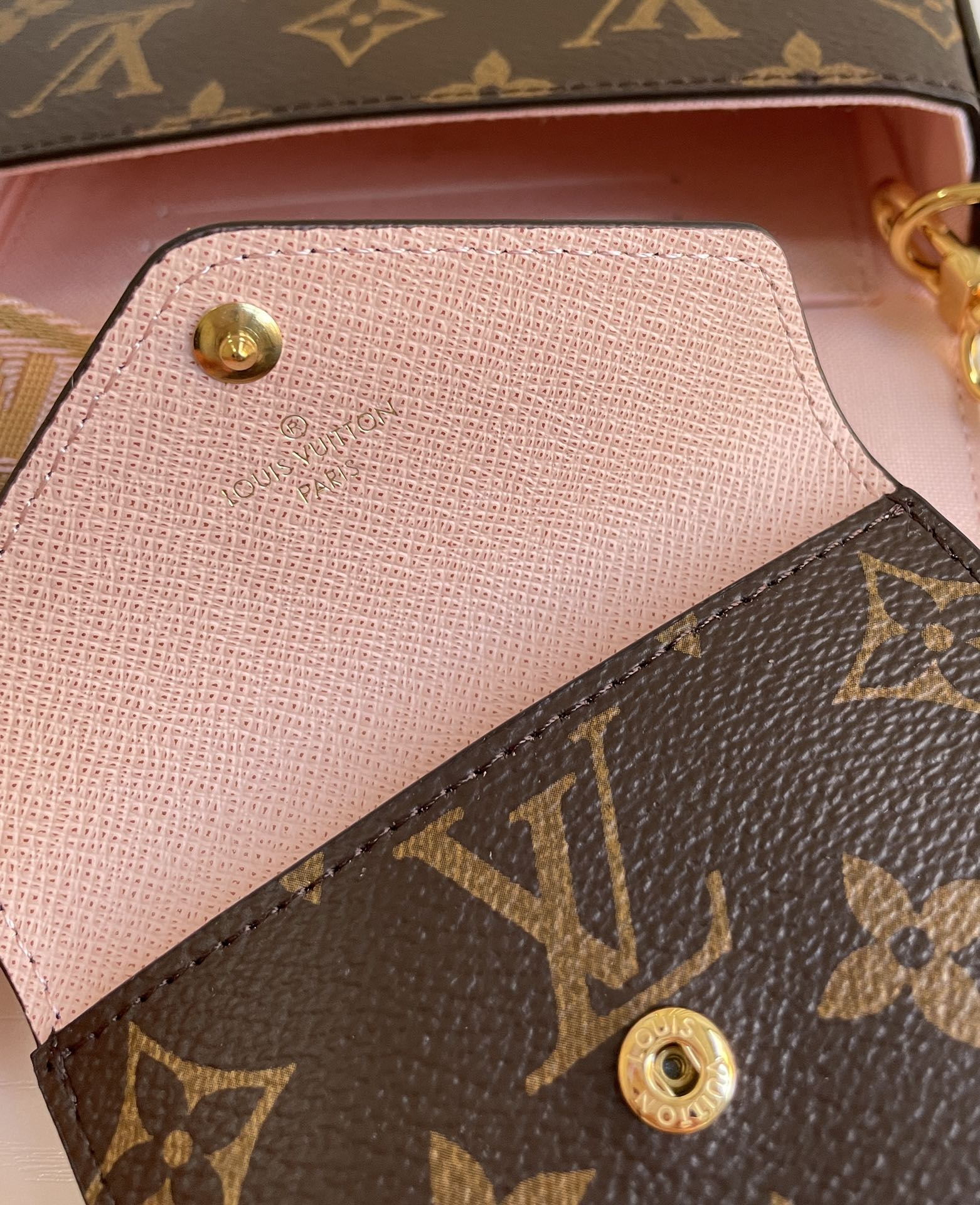 Louis Vuitton Felicie Strap & Go Monogram Canvas Shoulder Bag