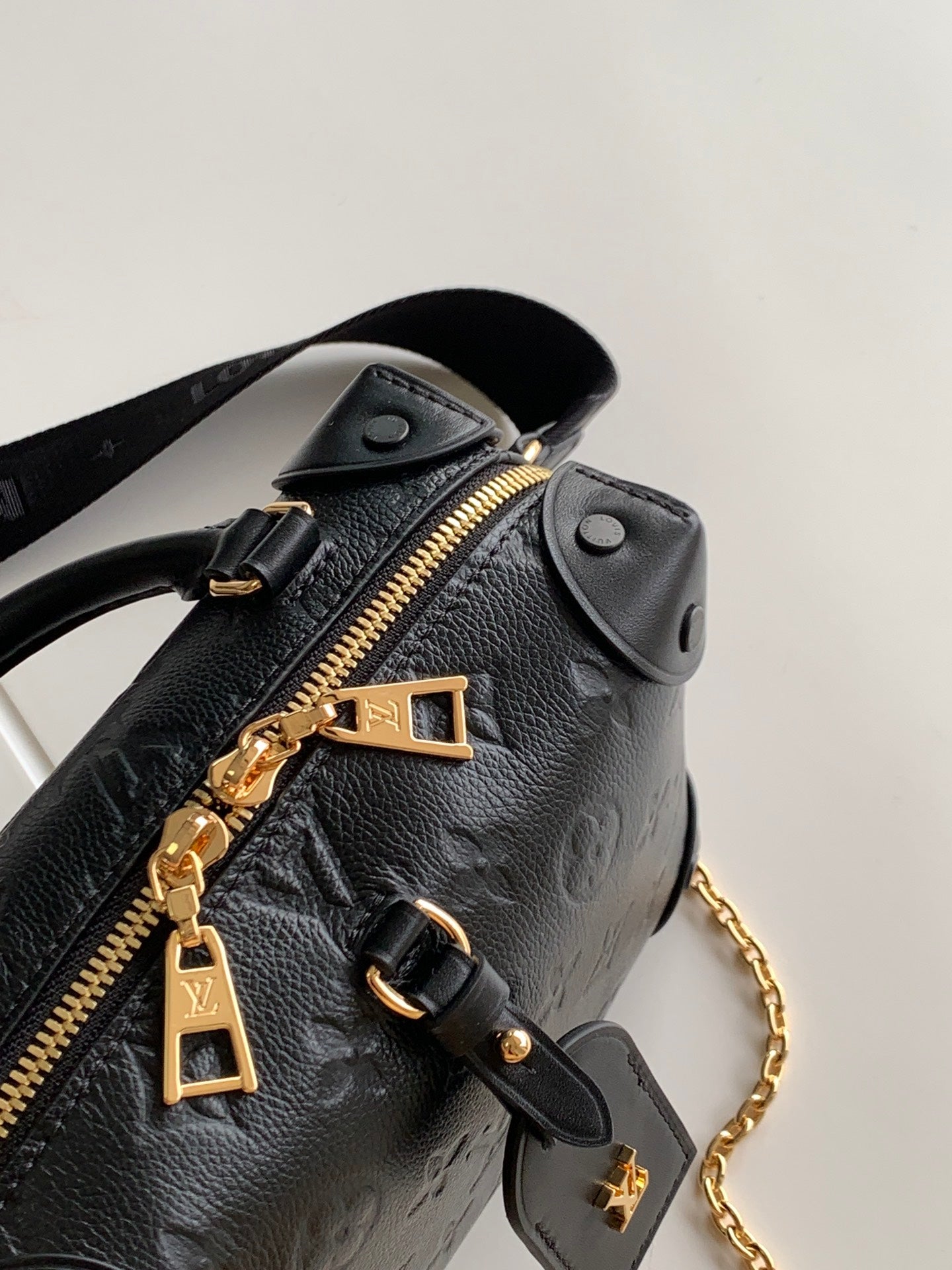 Louis Vuitton Monogram Empreinte Leather Vanity PM Bag - Black