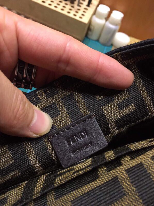 Fendi Vintage Zucca Canvas Mini Baguette Shoulder Bag - Brown Monogram