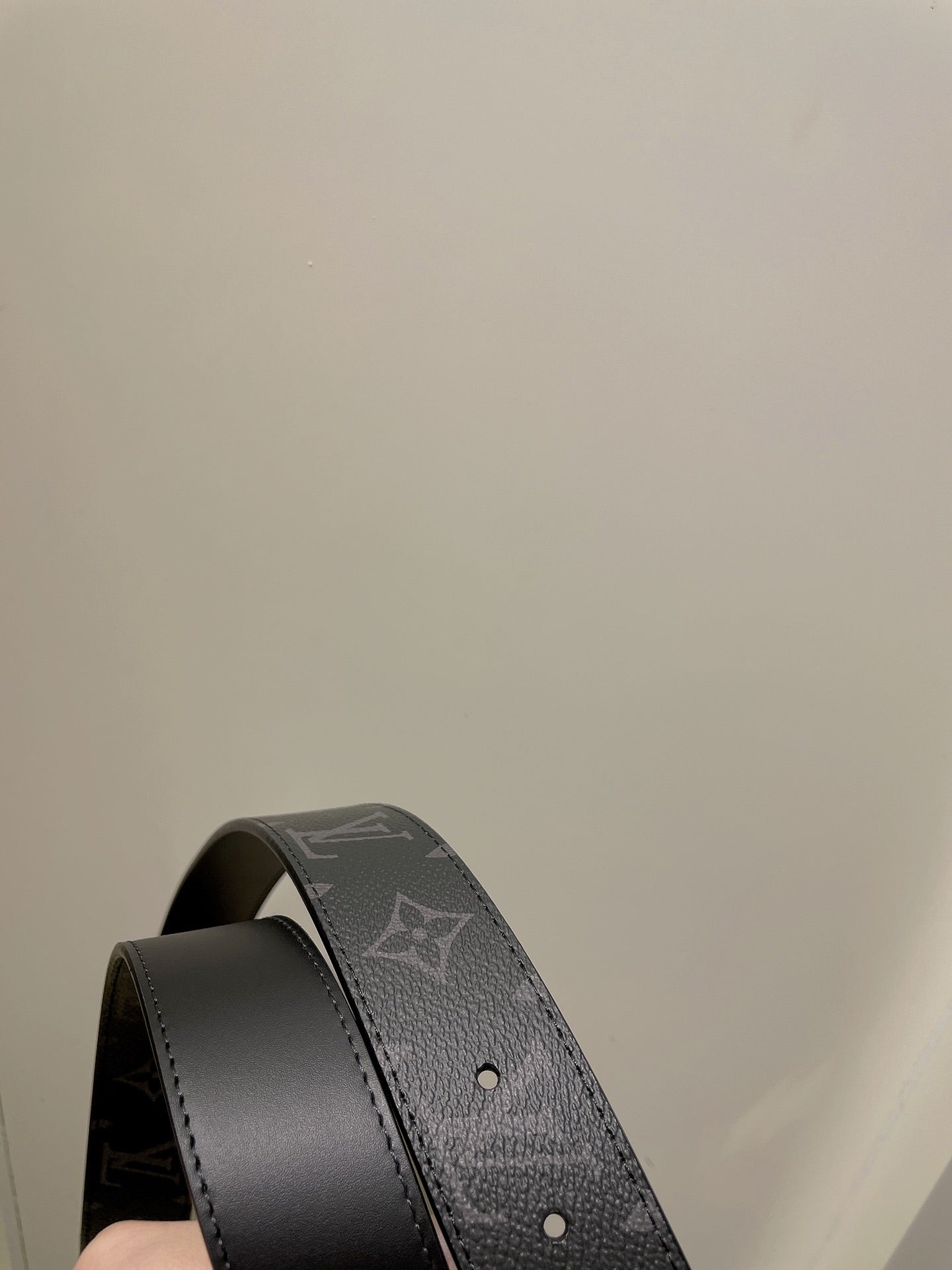 Louis Vuitton LV Initiales 40mm Belt Monogram Eclipse Canvas Black Grey