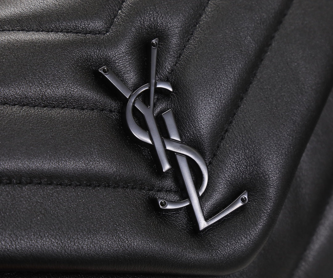 Saint Laurent Loulou Toy Bag in Black Quilted Leather with Black Hardware