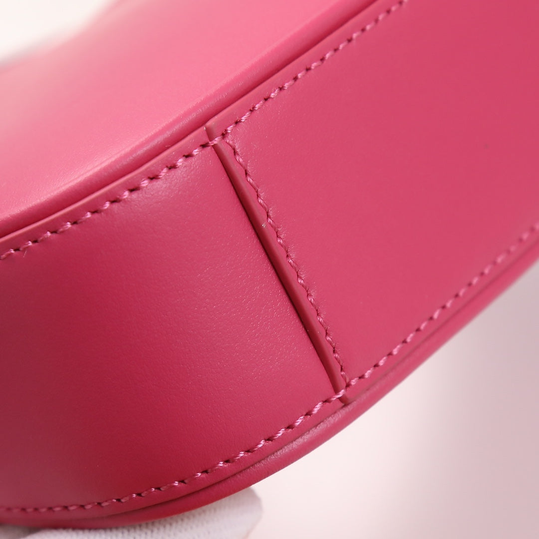 Saint Laurent Le 5 à 7 Mini Hobo Bag in Fuchsia Pink Leather