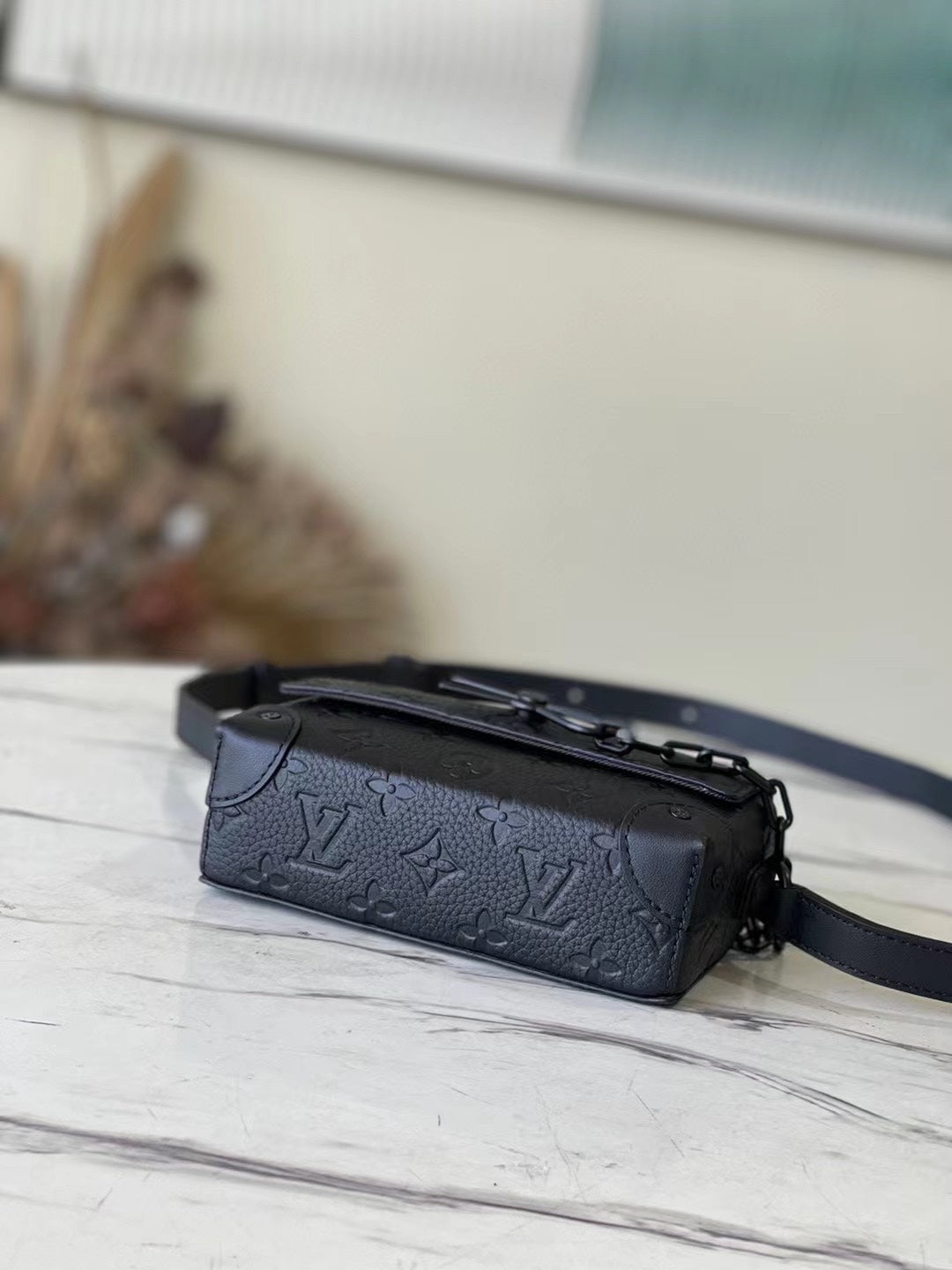 Louis Vuitton Mini Soft Trunk Monogram Taurillon Leather Black