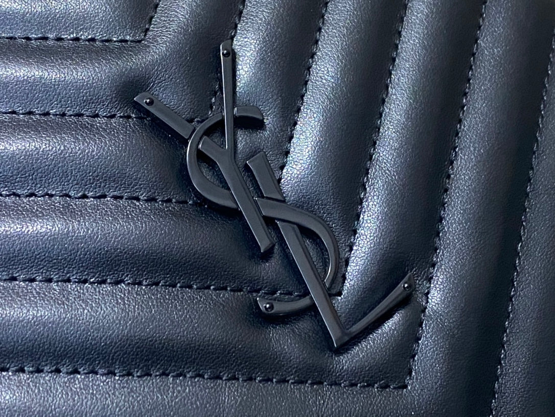 Saint Laurent Vinyle Round Camera Bag in Matelassé Grain de Poudre Embossed Leather