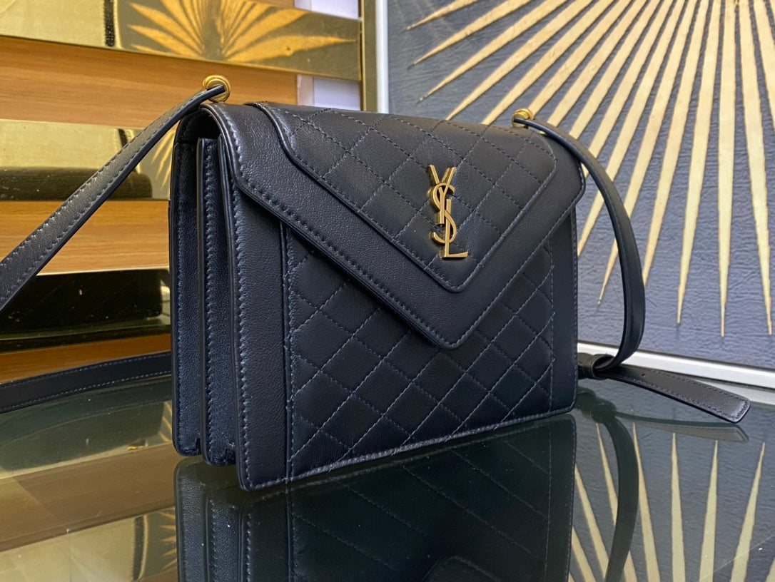 Saint Laurent Gaby Micro Bag in Quilted Lambskin - Black