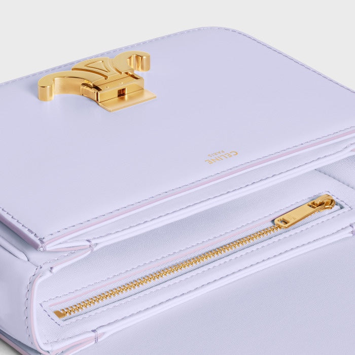 Celine Teen Triomphe Bag in Shiny Calfskin - Lilac