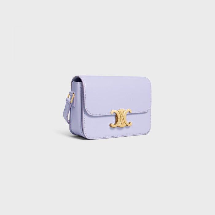 Celine Teen Triomphe Bag in Shiny Calfskin - Lilac