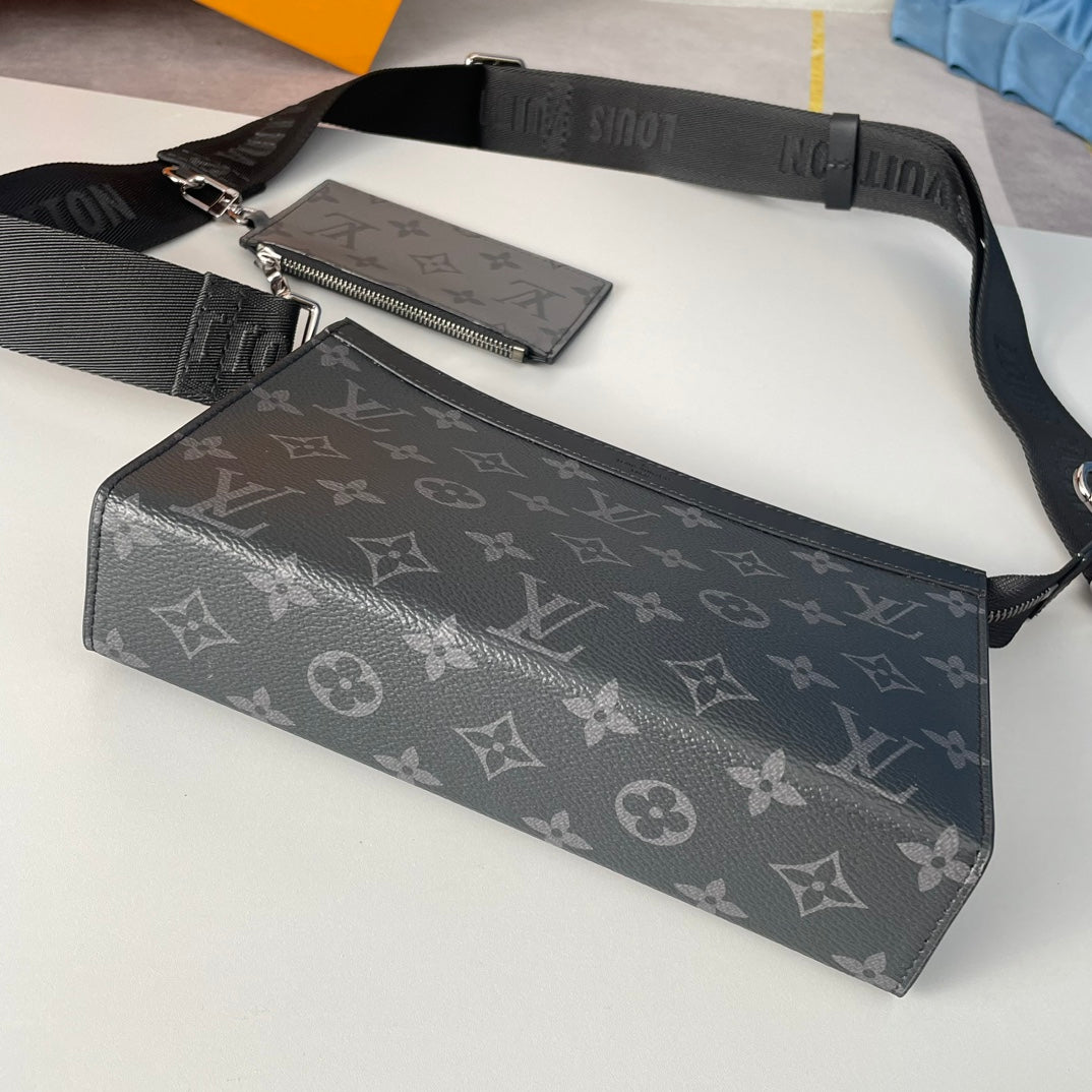 Louis Vuitton Trio Messenger Bag - Monogram Eclipse &amp; Reverse Canvas - Men's Crossbody