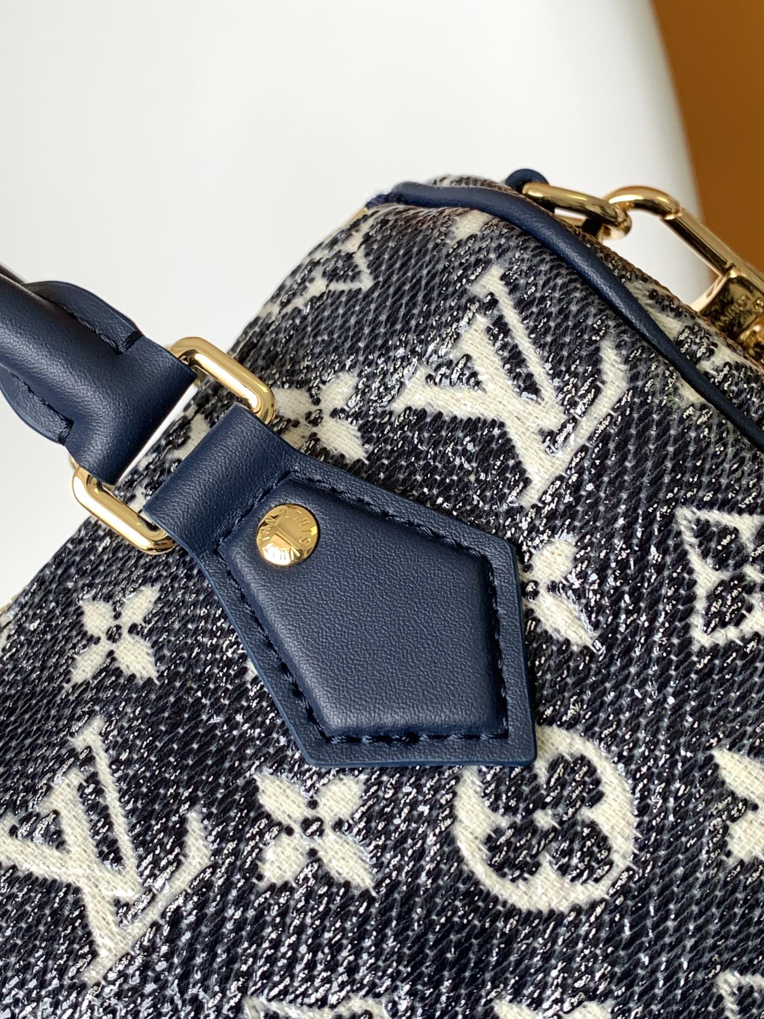 Louis Vuitton Speedy Bandoulière 20 Monogram Jacquard Since 1854 - Blue
