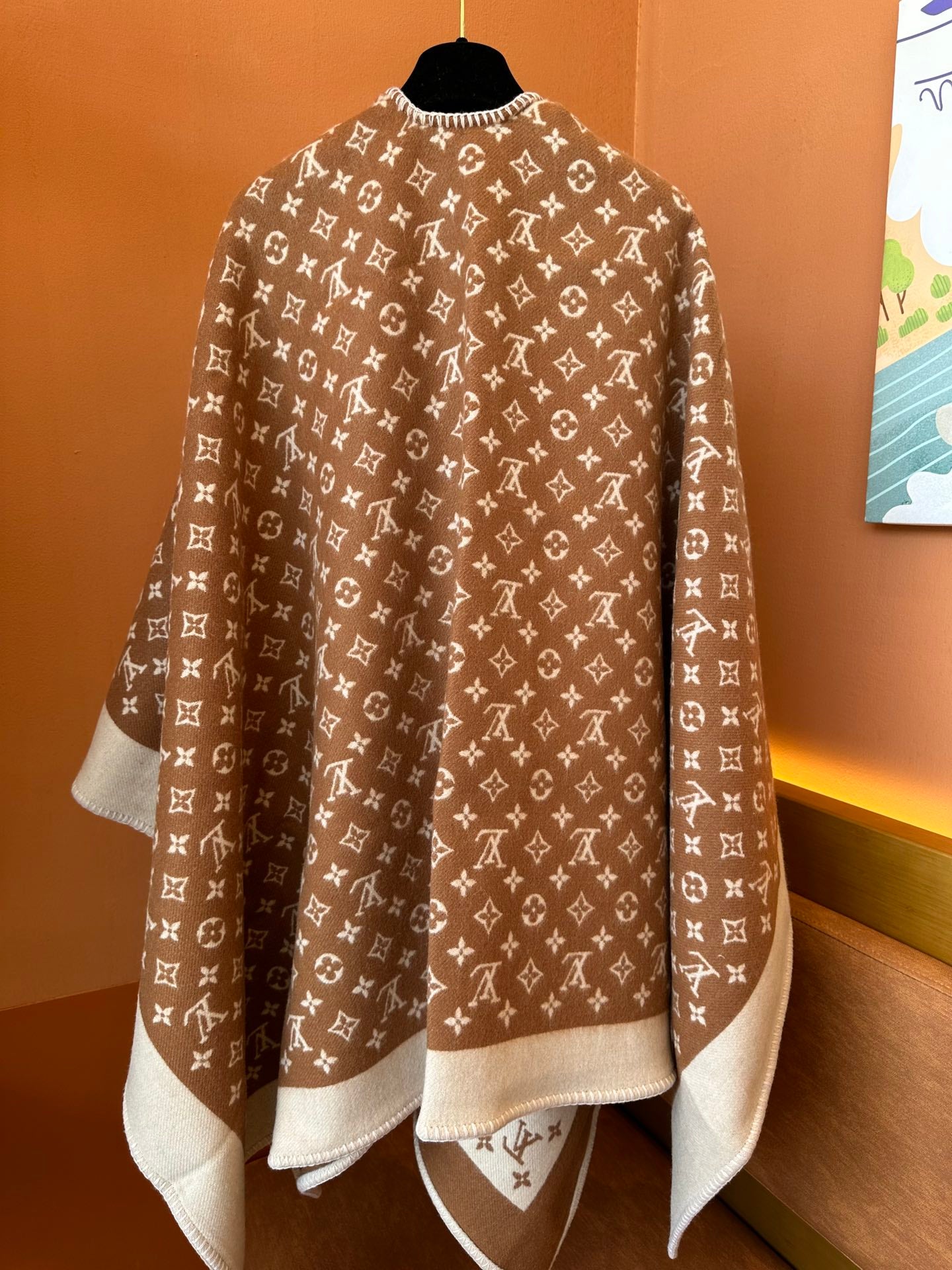 Louis Vuitton Monogram Classic Blanket - Brown and Beige Luxury Wool Cashmere Blend Throw
