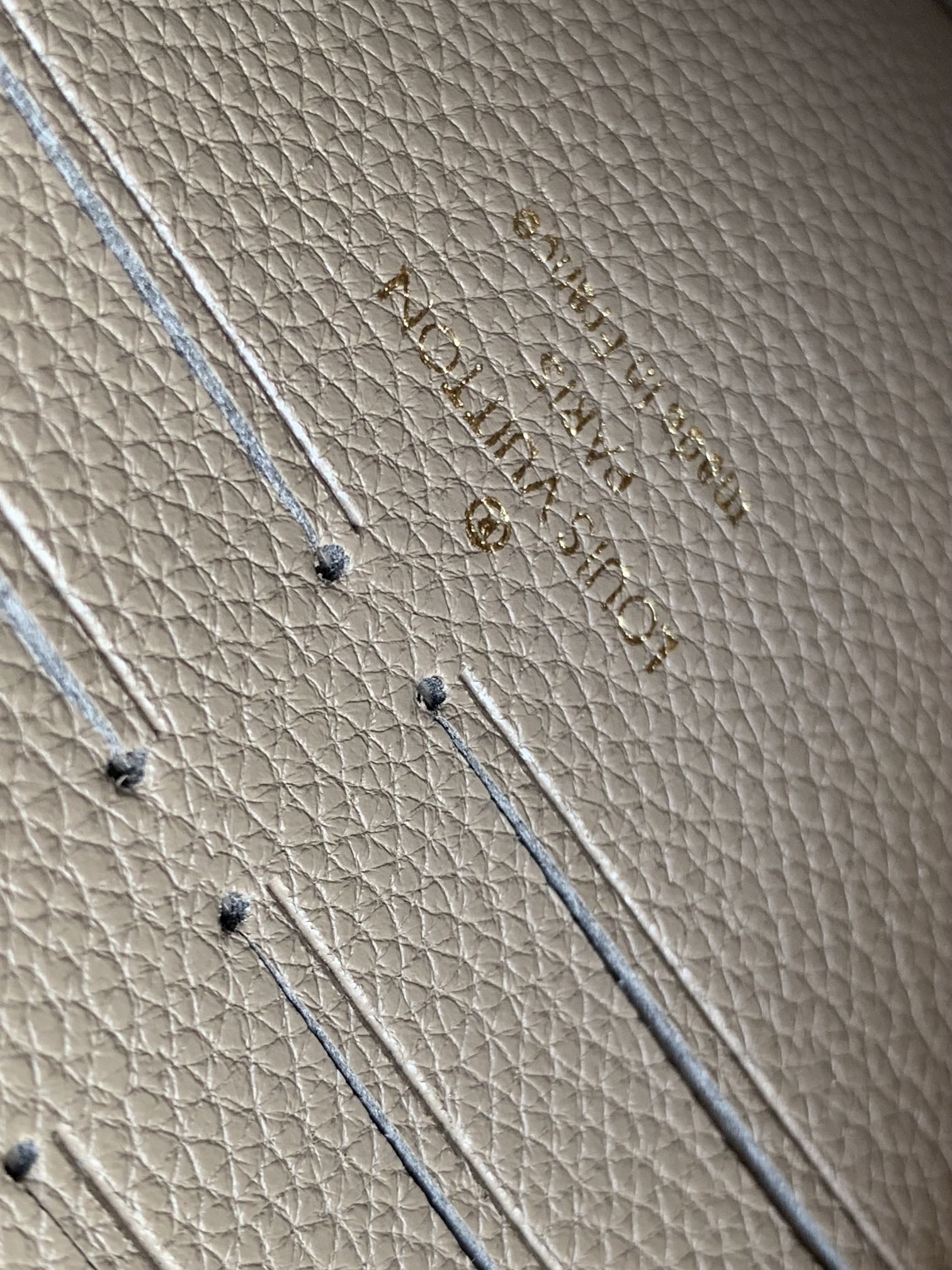 Louis Vuitton Vavin Chain Wallet Monogram Empreinte Leather Turtledove