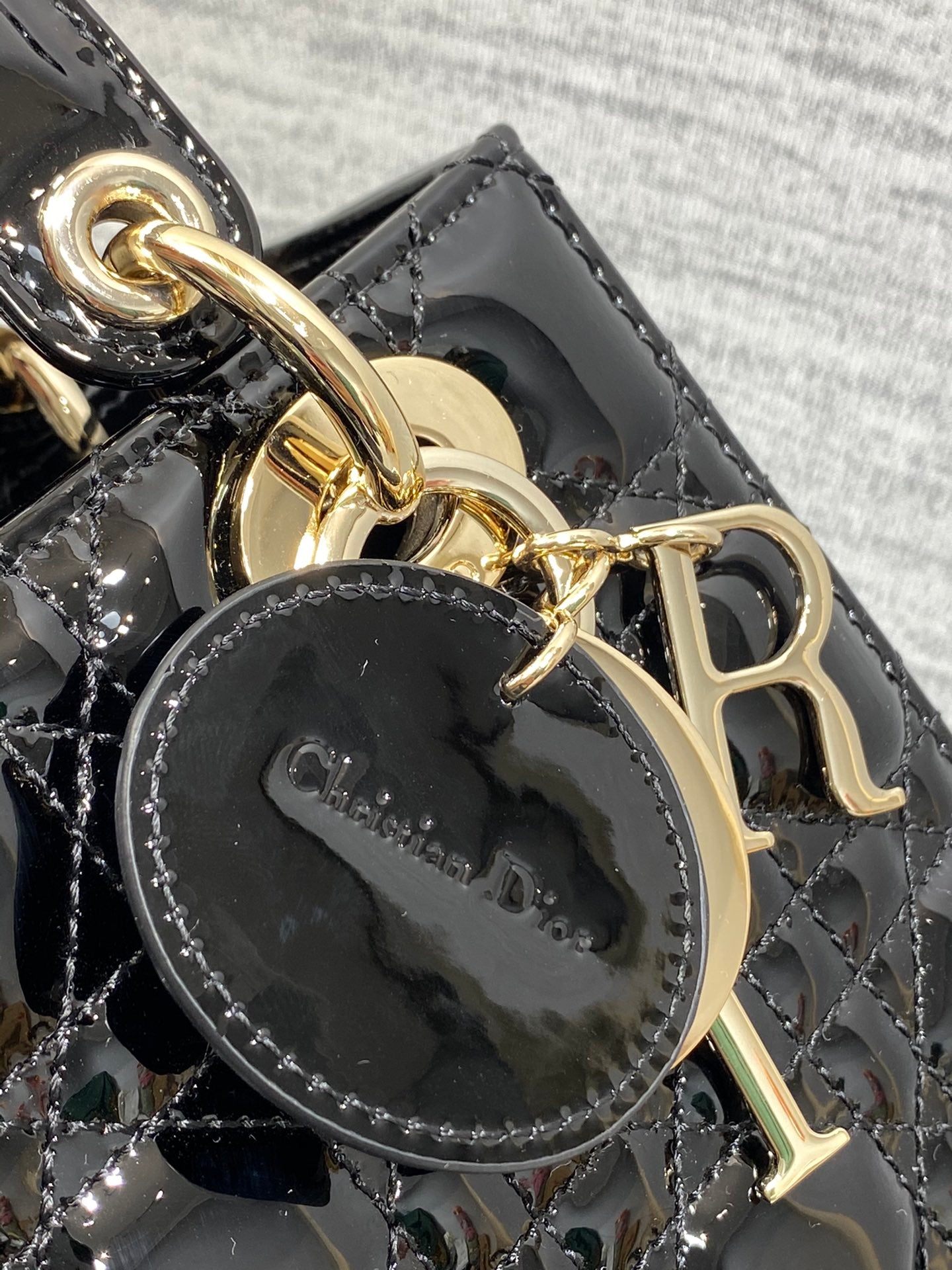 Christian Dior Small Lady Dior My ABCDior Bag - Black Cannage Lambskin