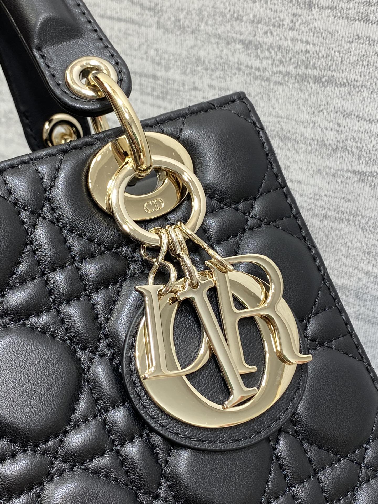 Christian Dior Lady Dior Small My ABCDior Bag Black Cannage Lambskin