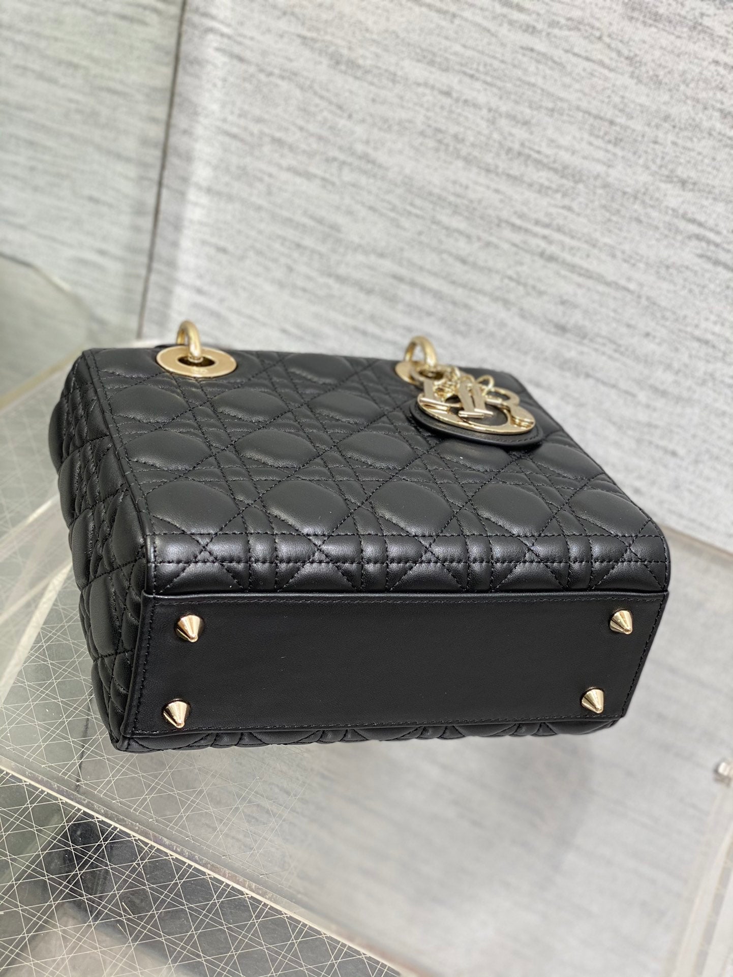 Lady Dior My ABCDior Bag Black Cannage Lambskin Gold-Finish Metal
