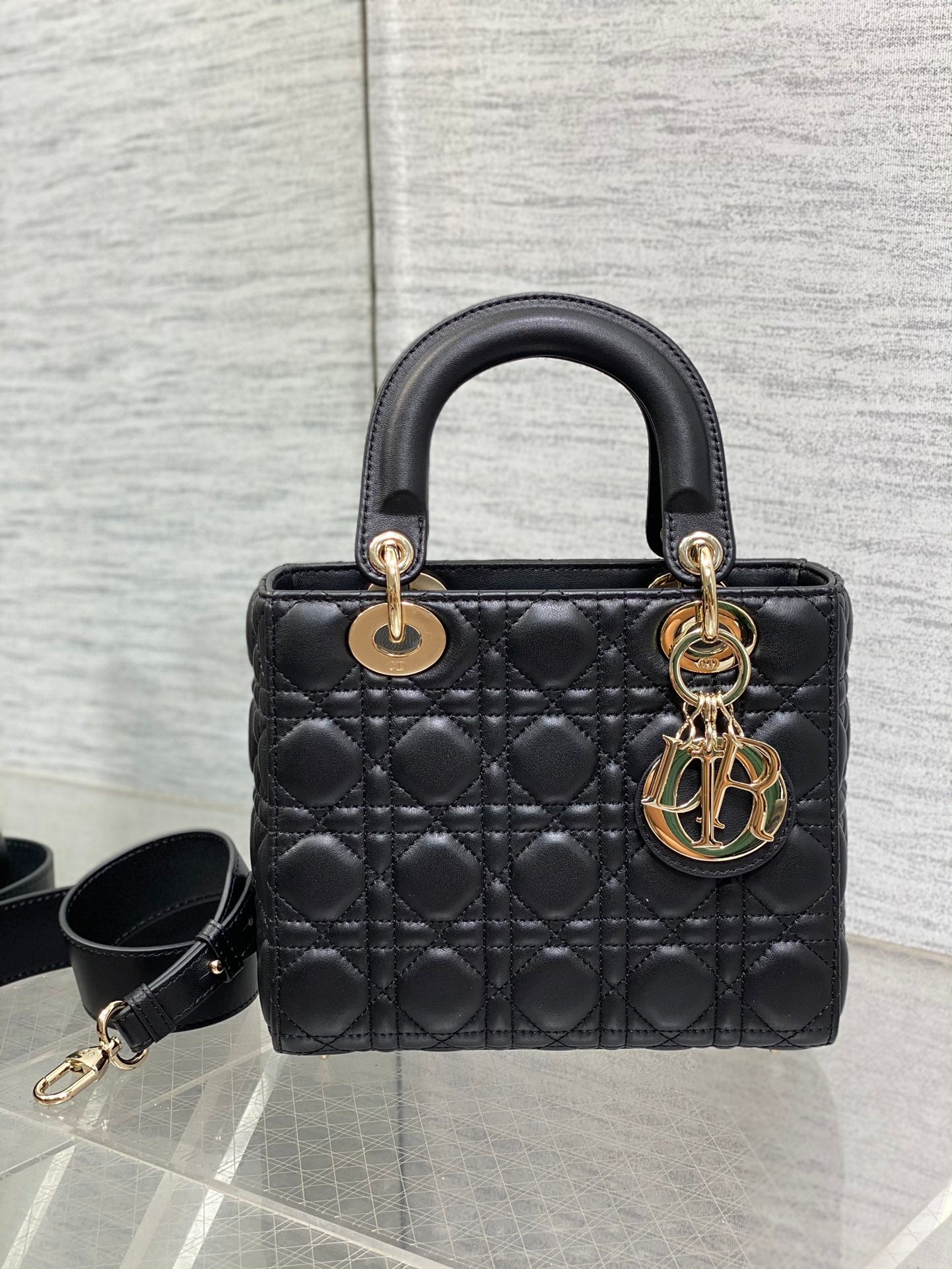 Lady Dior My ABCDior Small Bag - Black Cannage Lambskin