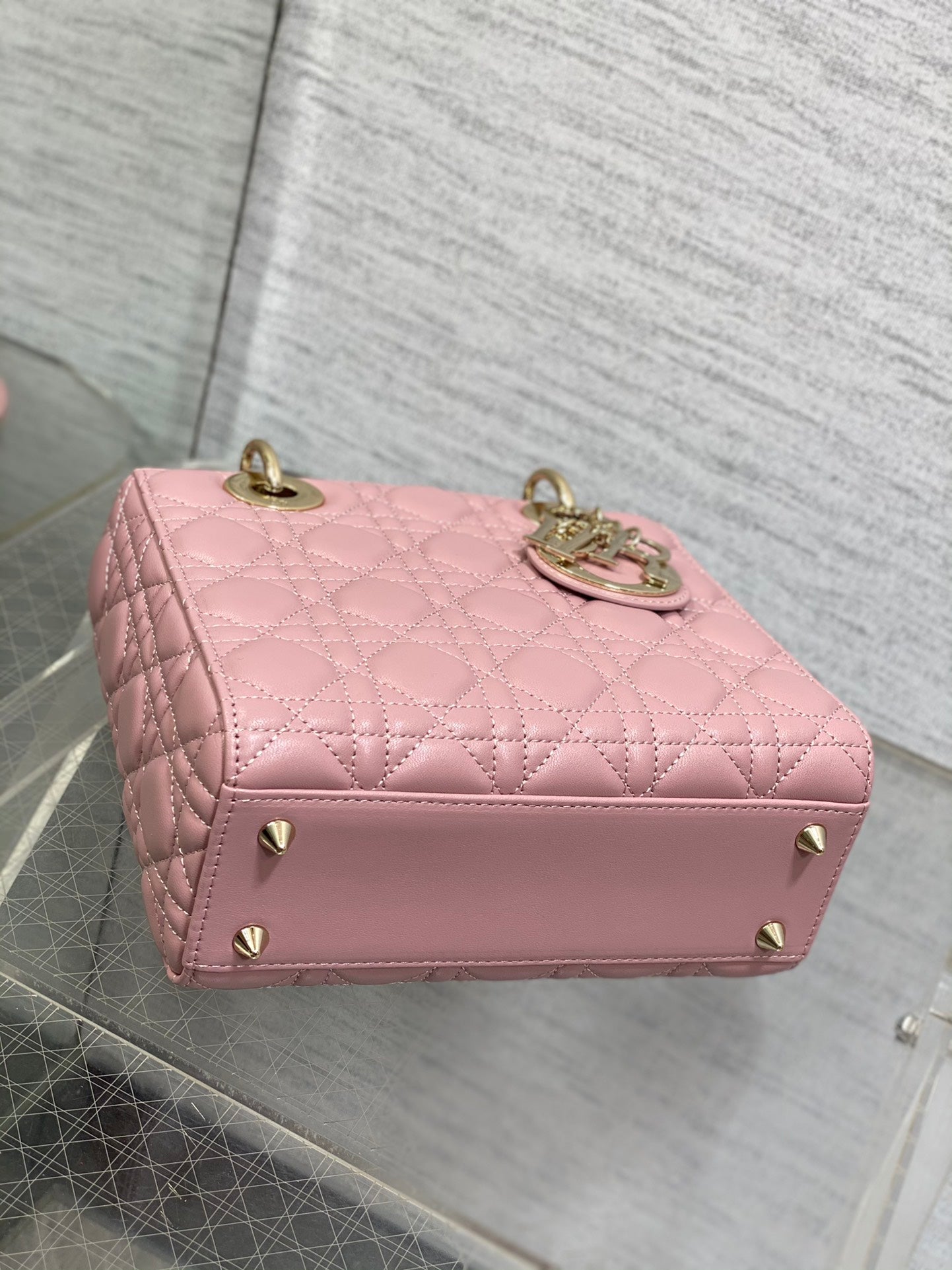 Lady Dior My ABCDior Small Bag - Pink Cannage Lambskin