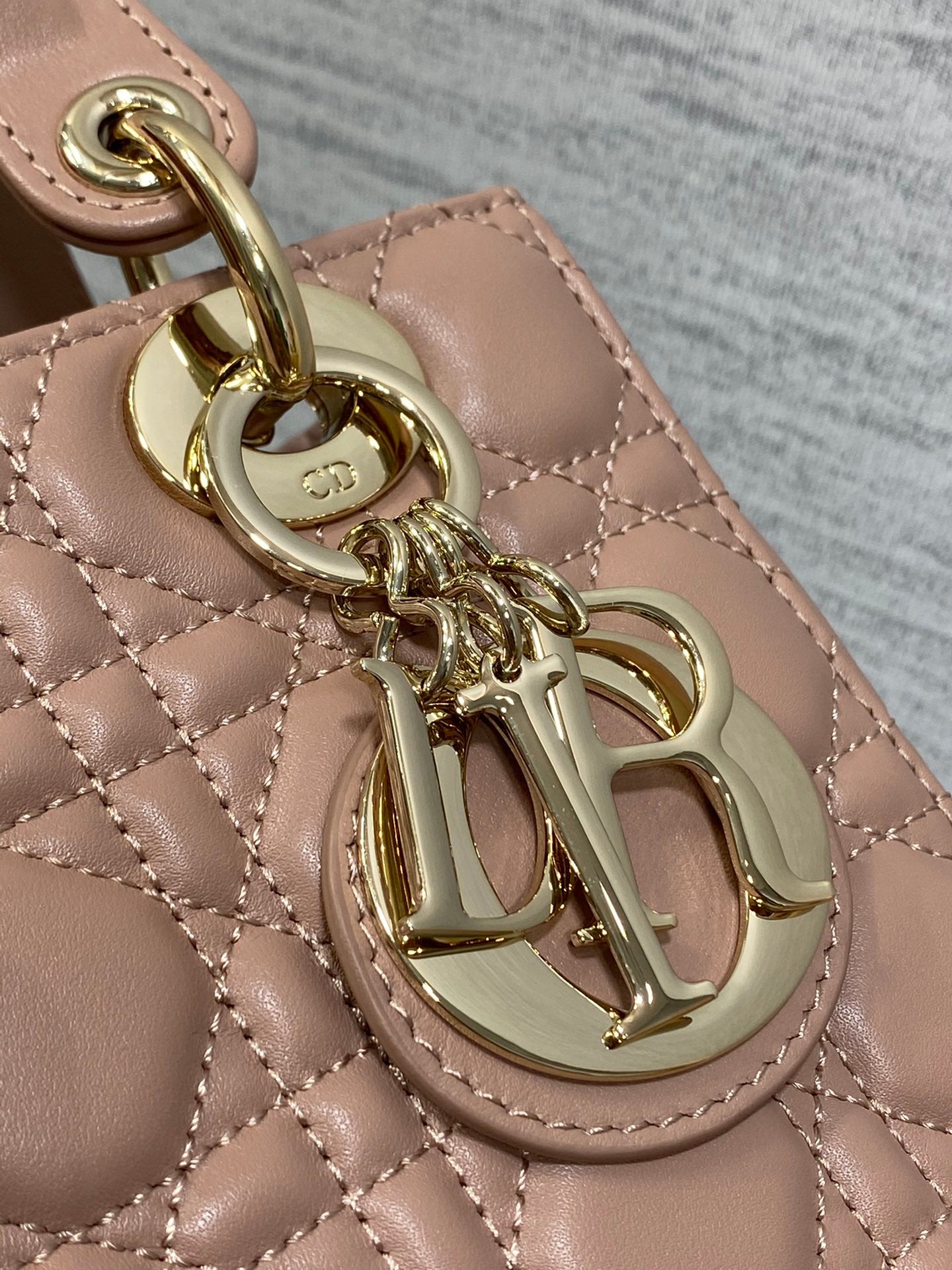 Lady Dior My ABCDior Bag Small Blush Cannage Lambskin