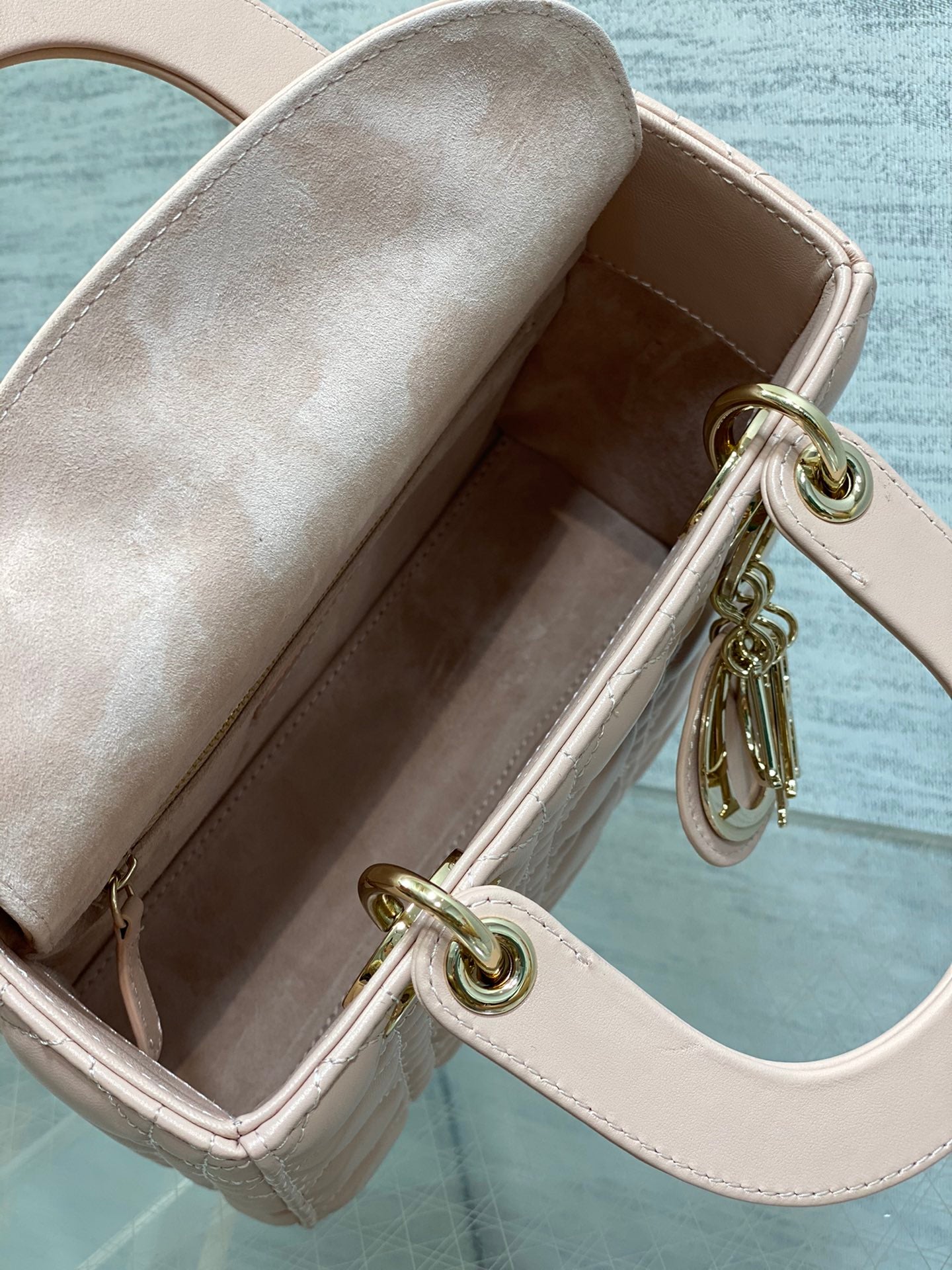 Lady Dior My ABCDior Small Bag - Powder Pink Cannage Lambskin