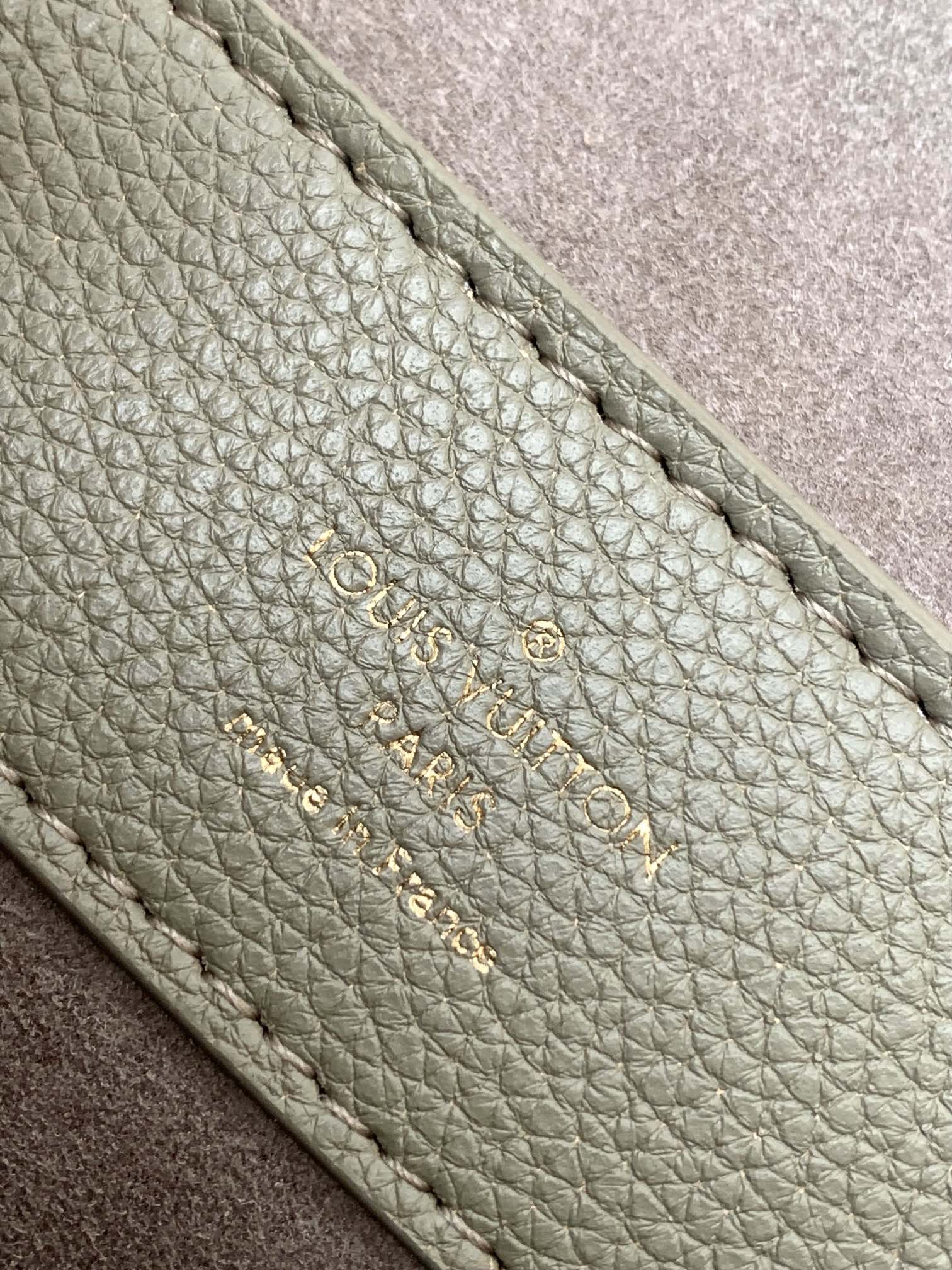 Louis Vuitton Capucines BB Handbag - Bicolor Sage Green and Cream Leather