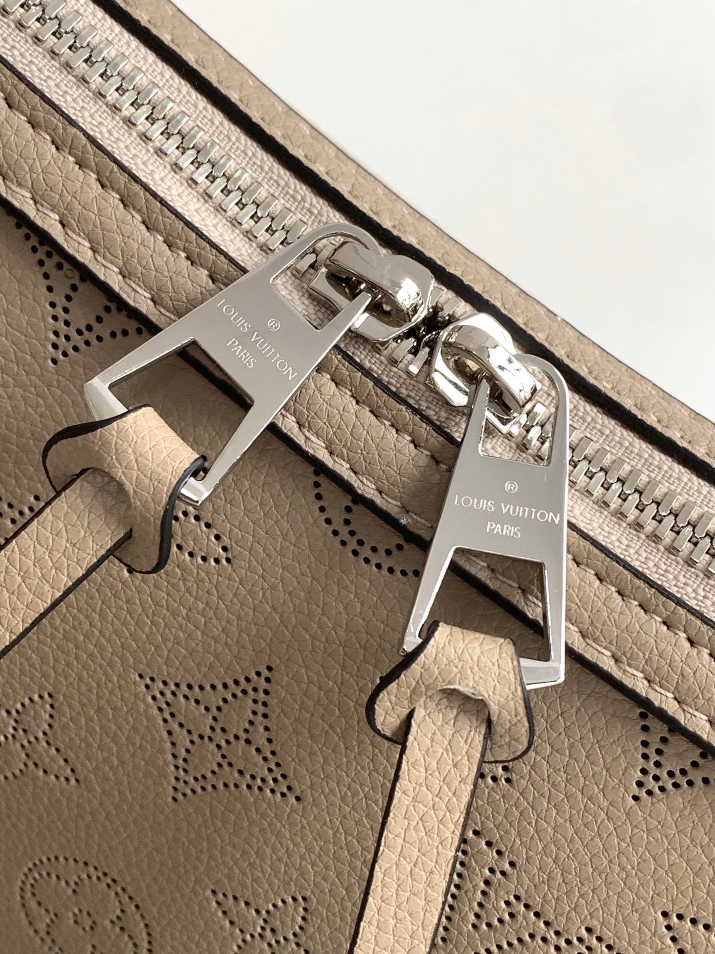 Louis Vuitton Boulogne Monogram Empreinte Leather Bag - Beige