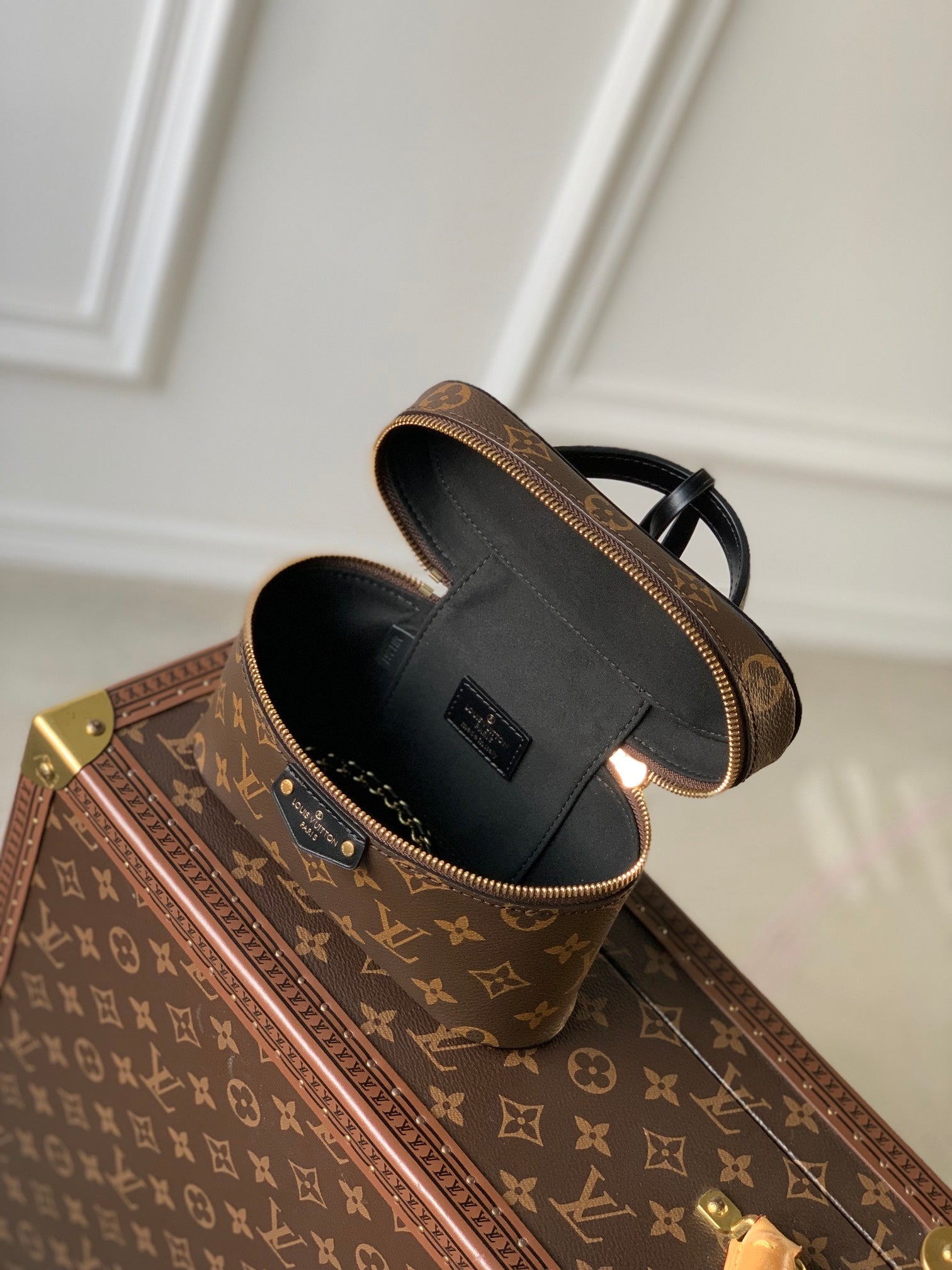 Louis Vuitton Vanity PM Monogram Reverse Canvas Handbag