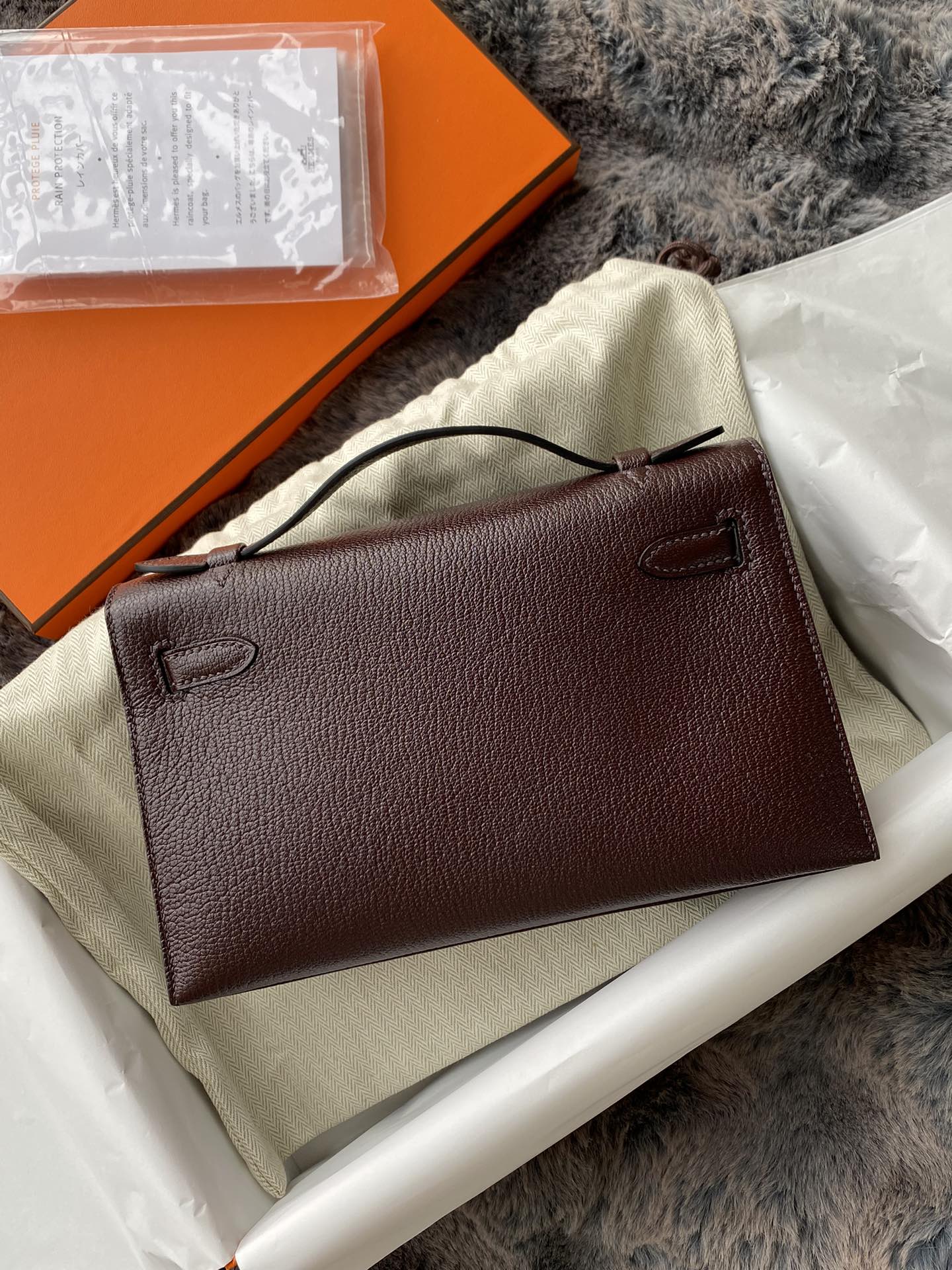 Hermès Kelly To Go Wallet - Burgundy Epsom Leather with Palladium Hardware