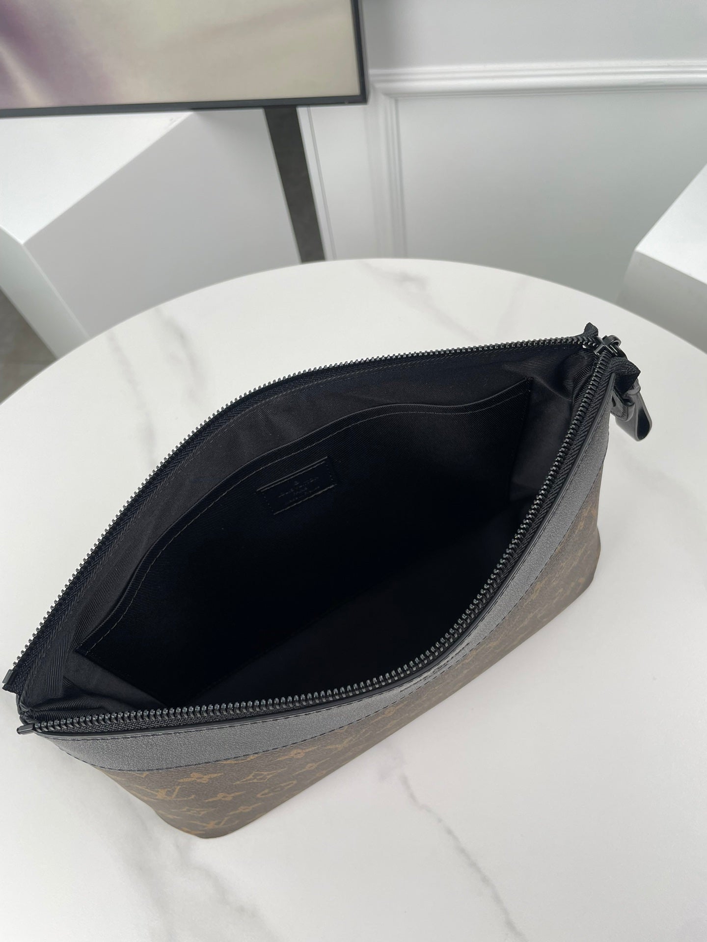 Louis Vuitton Monogram Macassar Kasai Clutch Bag Brown