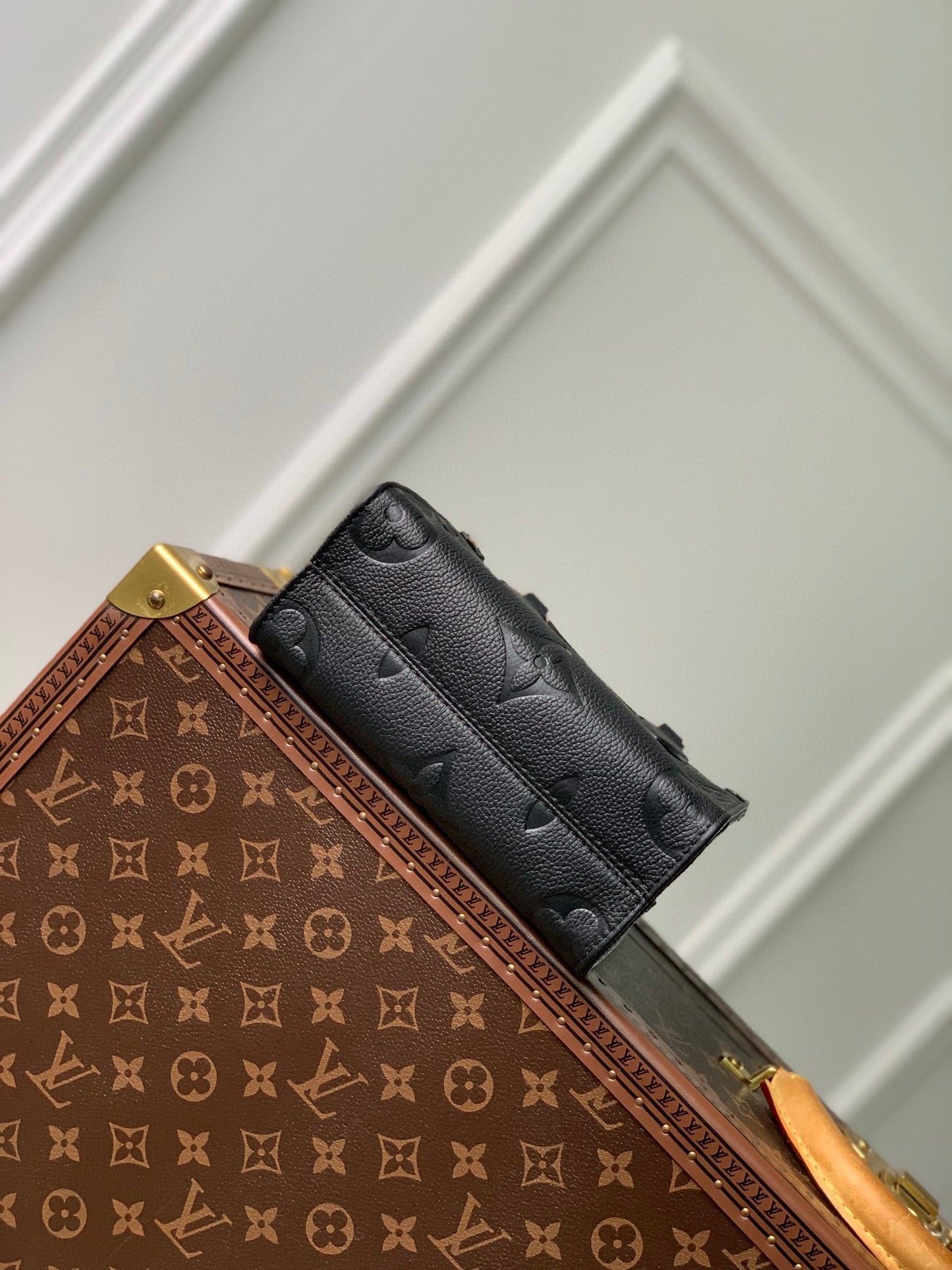 Louis Vuitton OnTheGo PM Monogram Empreinte Leather Handbag - Black