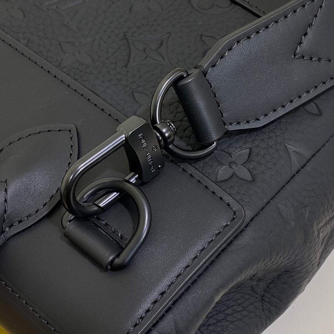Louis Vuitton Steamer Monogram Empreinte Black Leather Bag