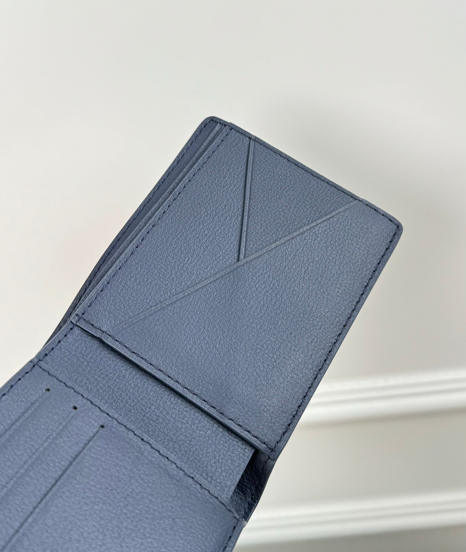 Louis Vuitton Monogram Multiple Wallet - Navy Blue Leather