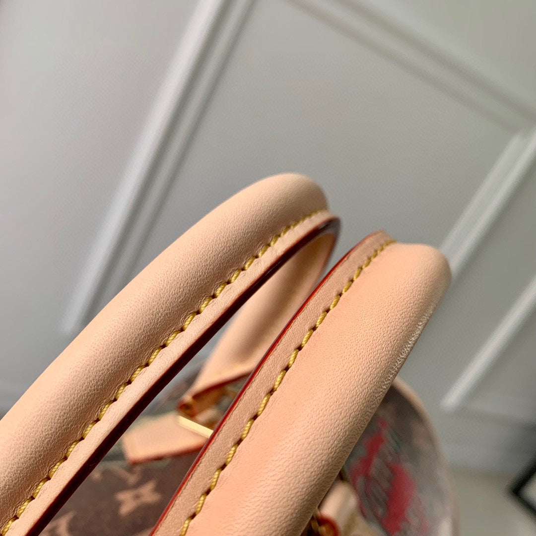 Louis Vuitton Monogram Speedy Bandouliere World Tour Patches Limited Edition Handbag