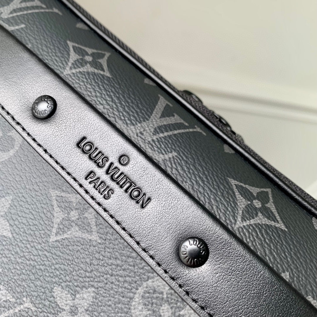 Louis Vuitton Monogram Eclipse Trio Messenger Bag - Black